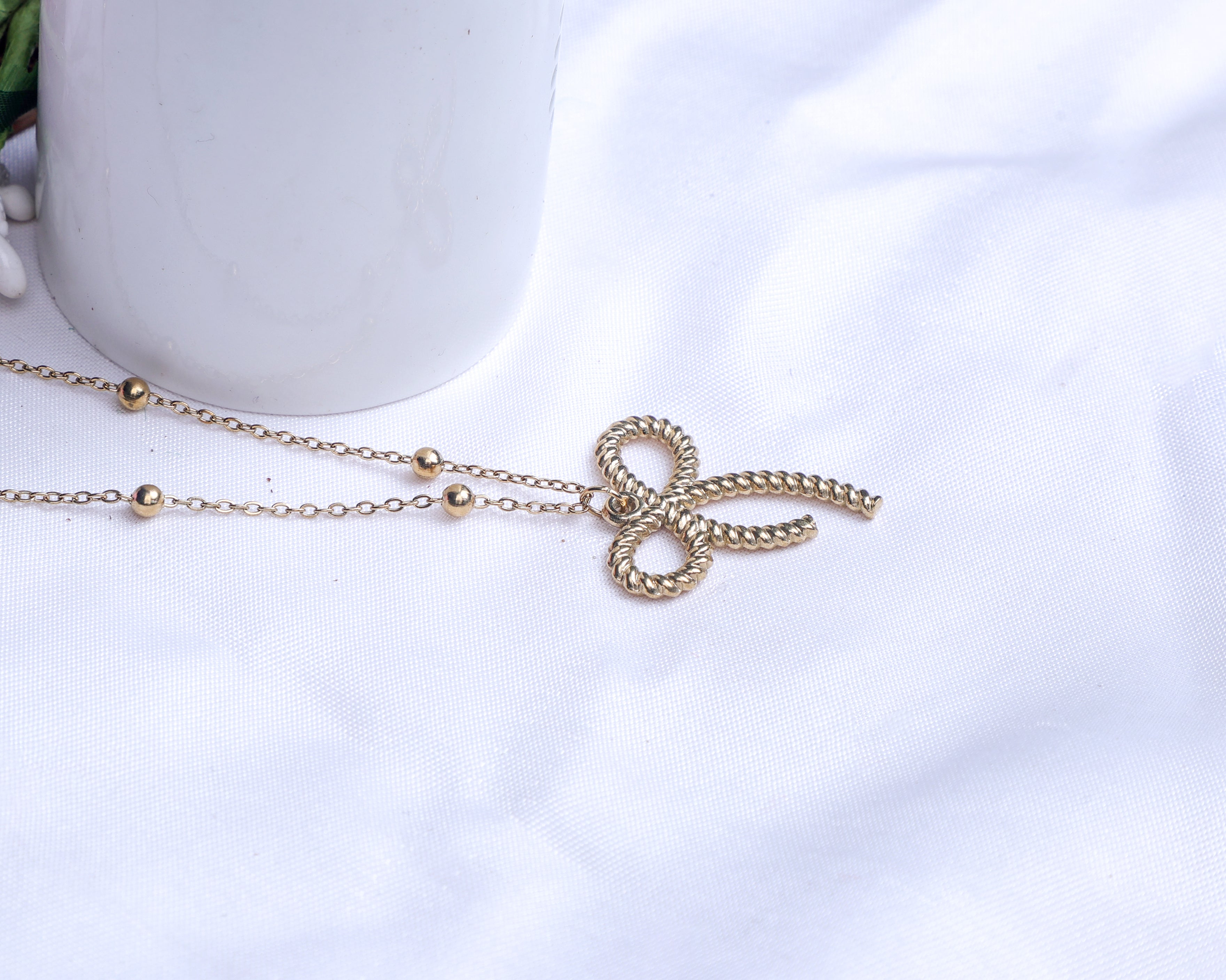 Bow Knot Anti-Tarnish Necklace