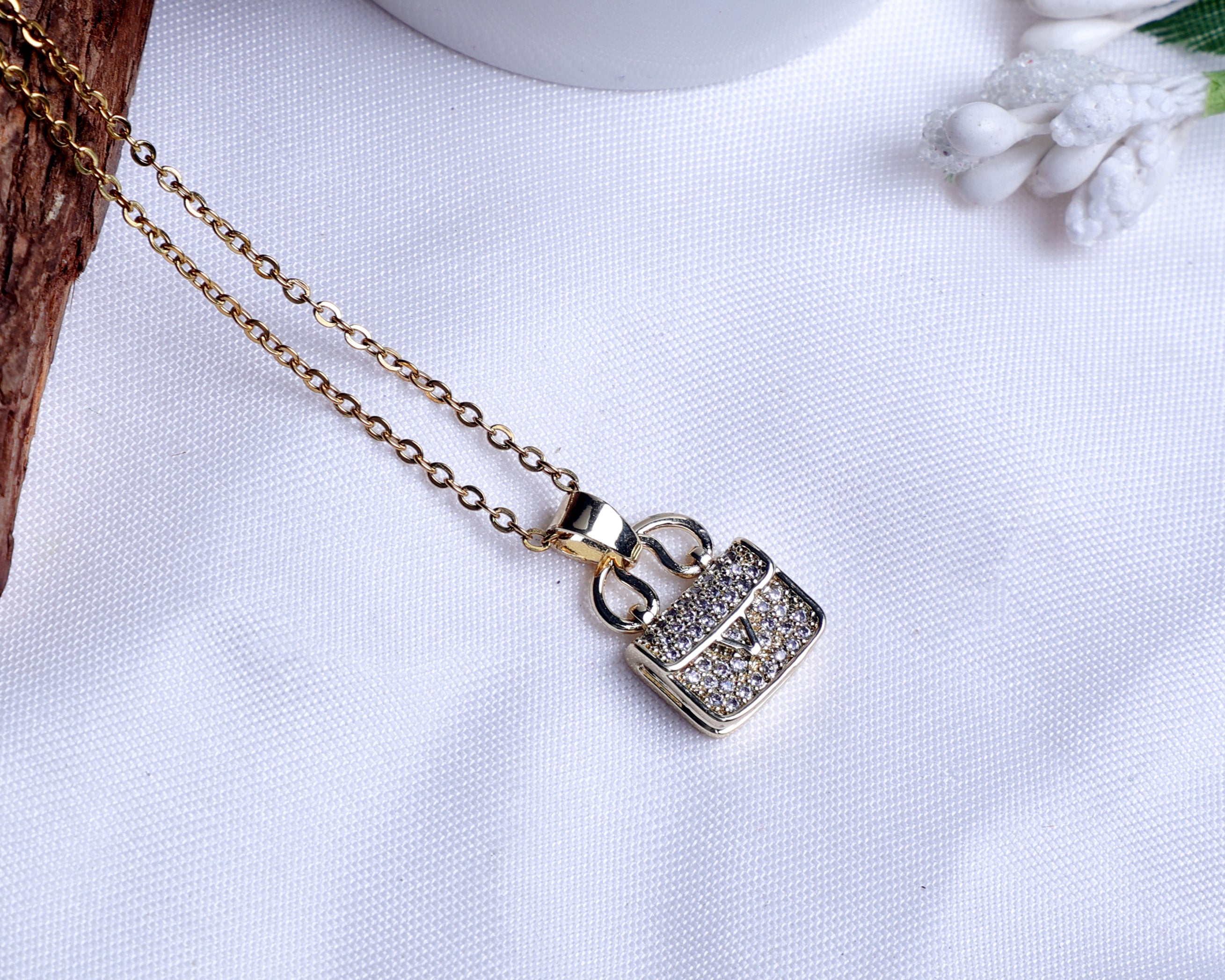 Women's Handbag Anti-Tarnish Necklace