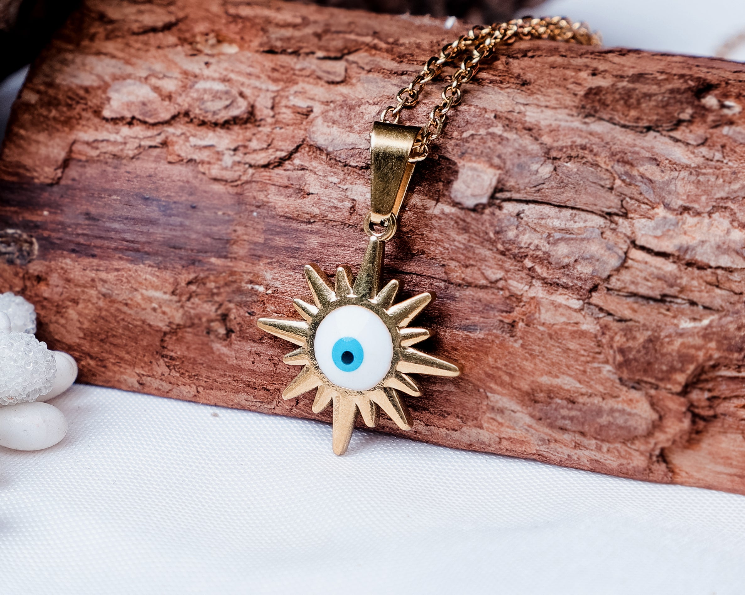 Evil Eye Anti-Tarnish Necklace