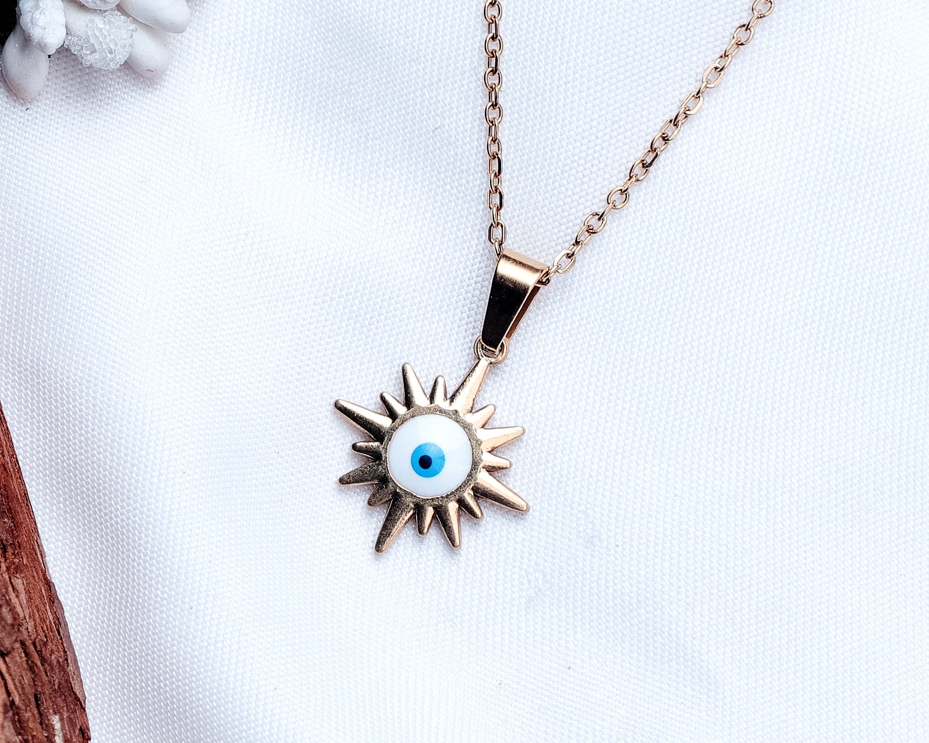Evil Eye Anti-Tarnish Necklace