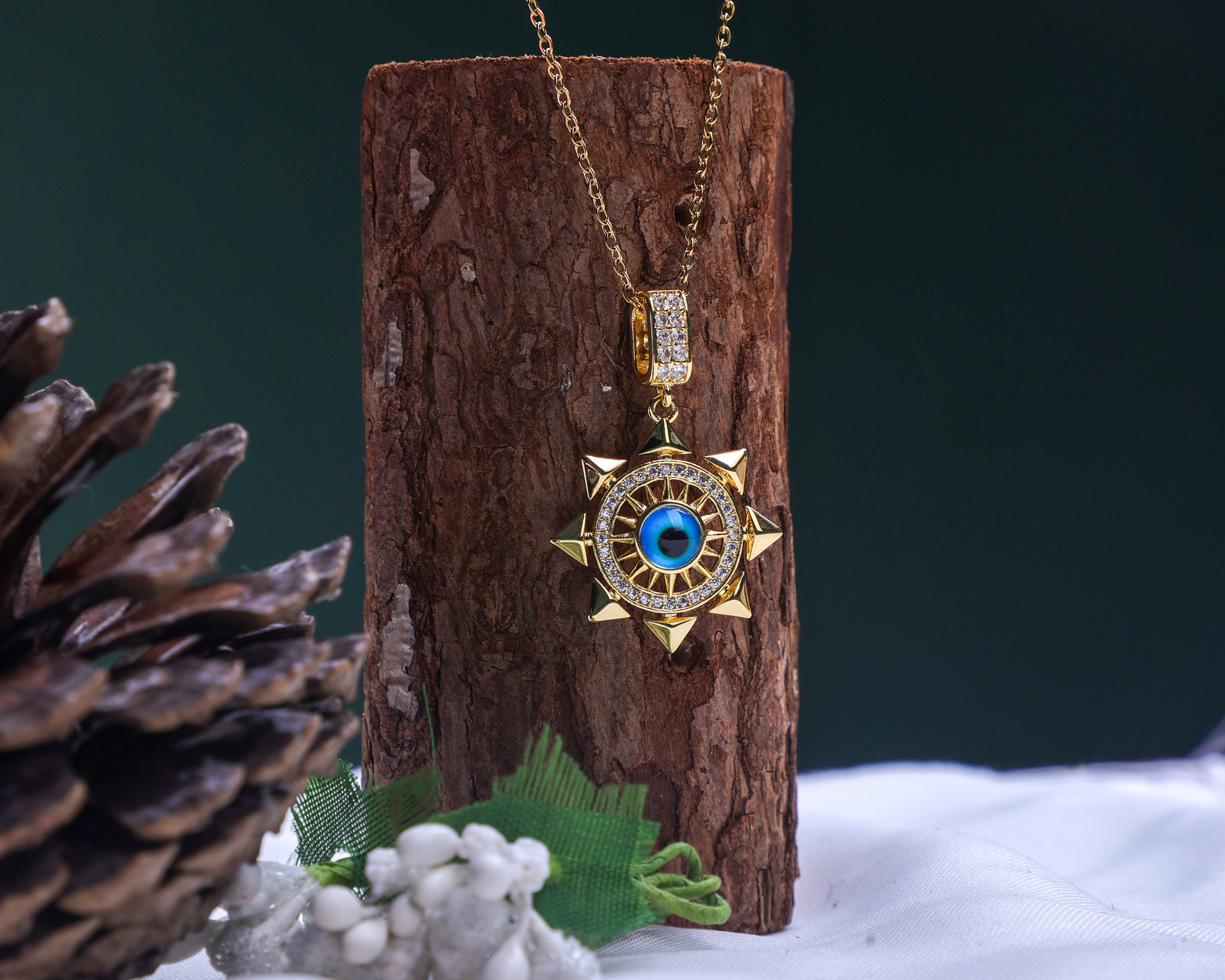 Anti-Tarnish Evil Eye Necklace