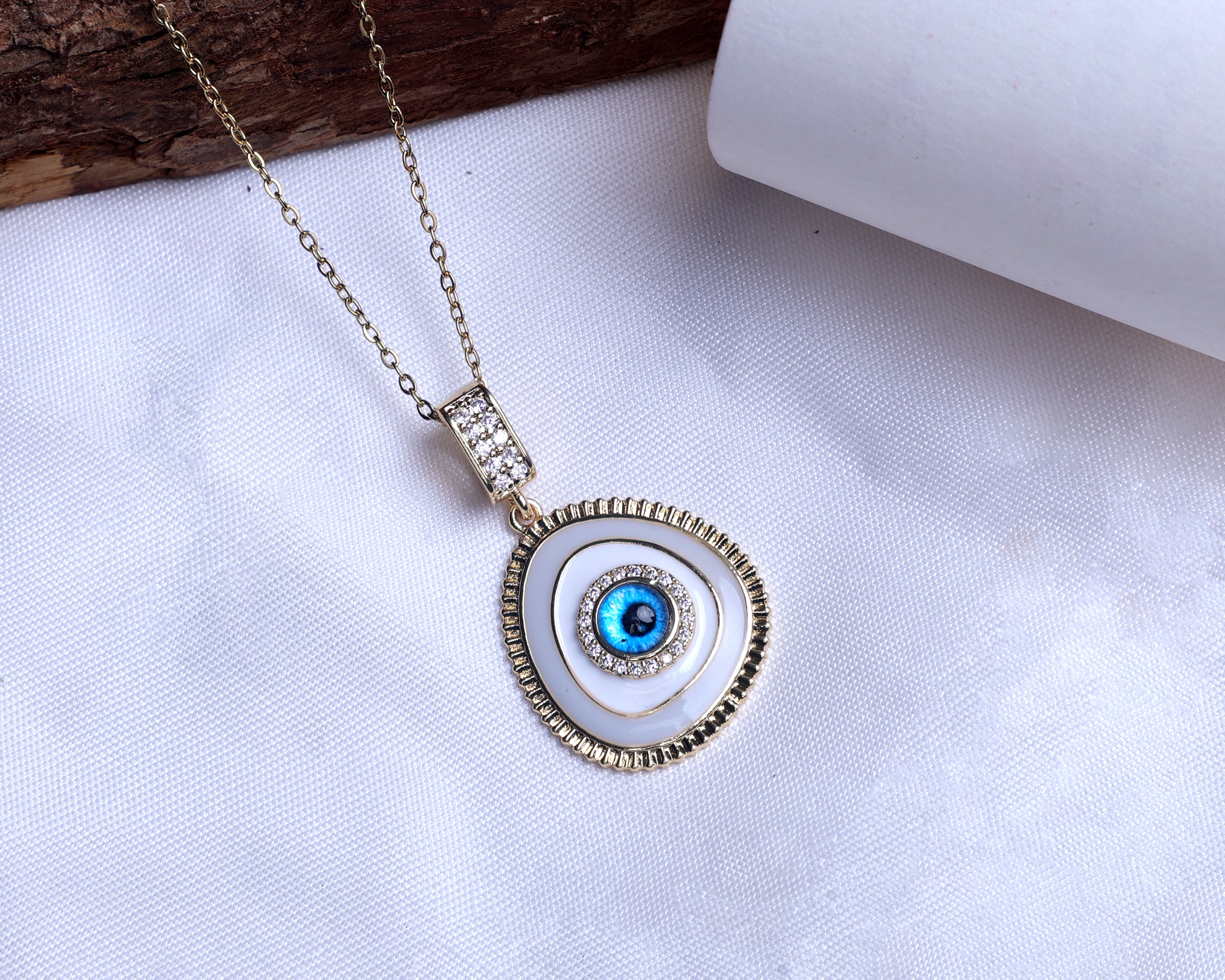 Evil Eye Anti-Tarnish Necklace