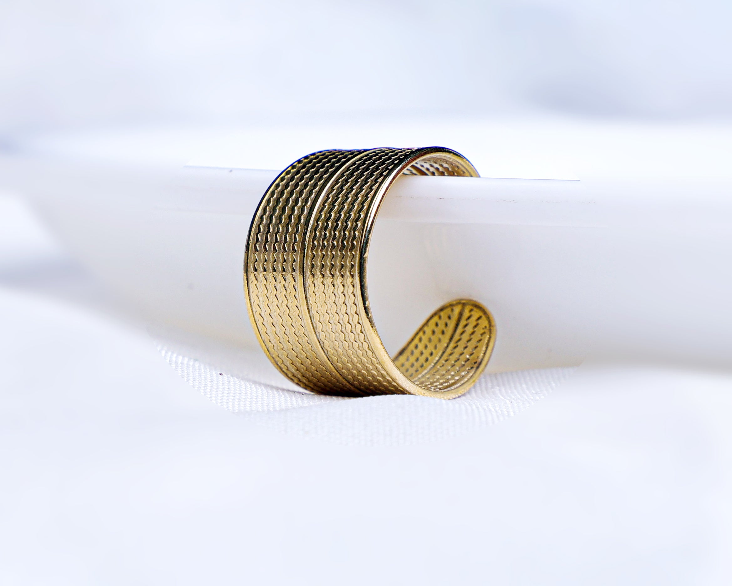 Anti-Tarnish Designer Adjustable Ring