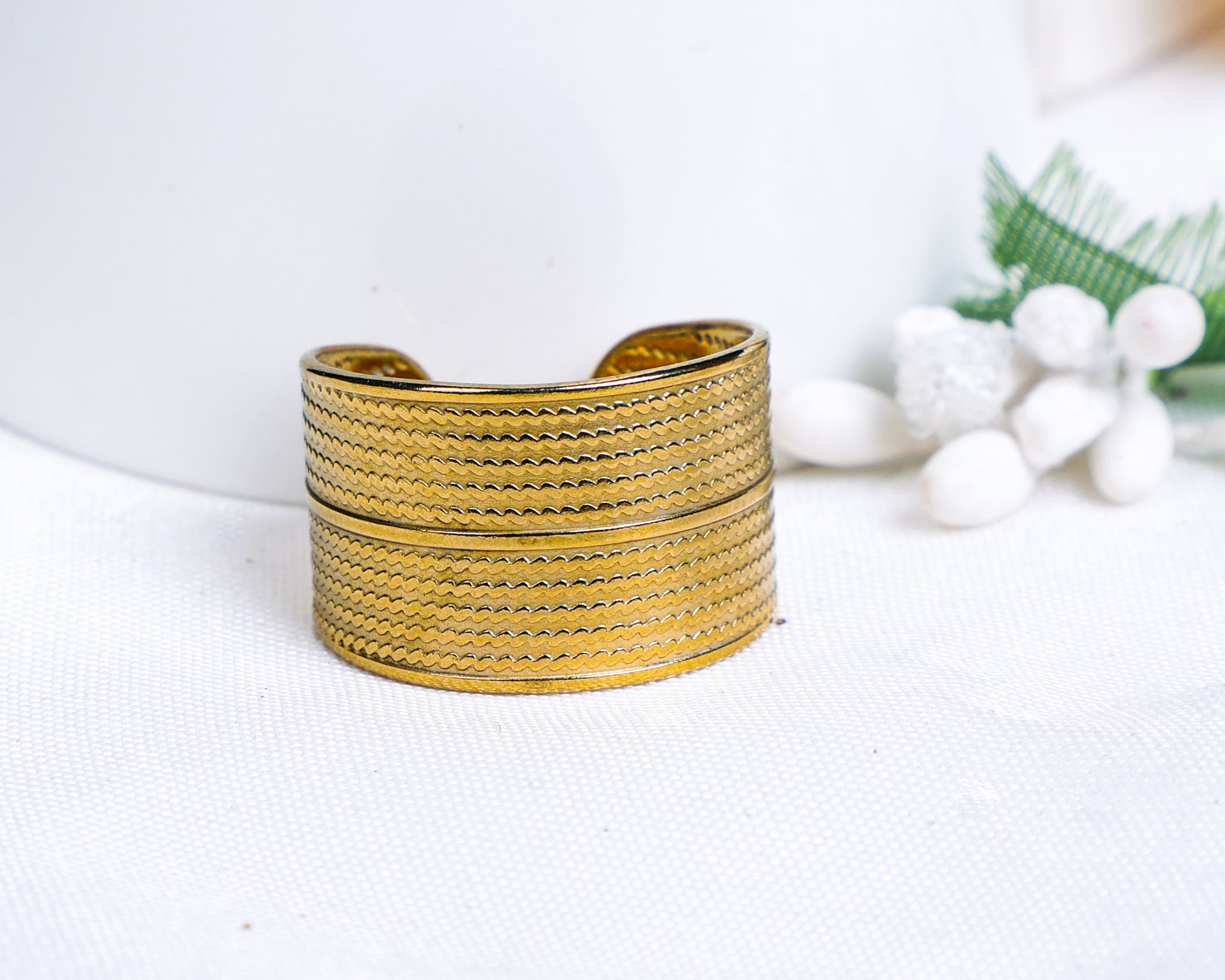 Anti-Tarnish Designer Adjustable Ring