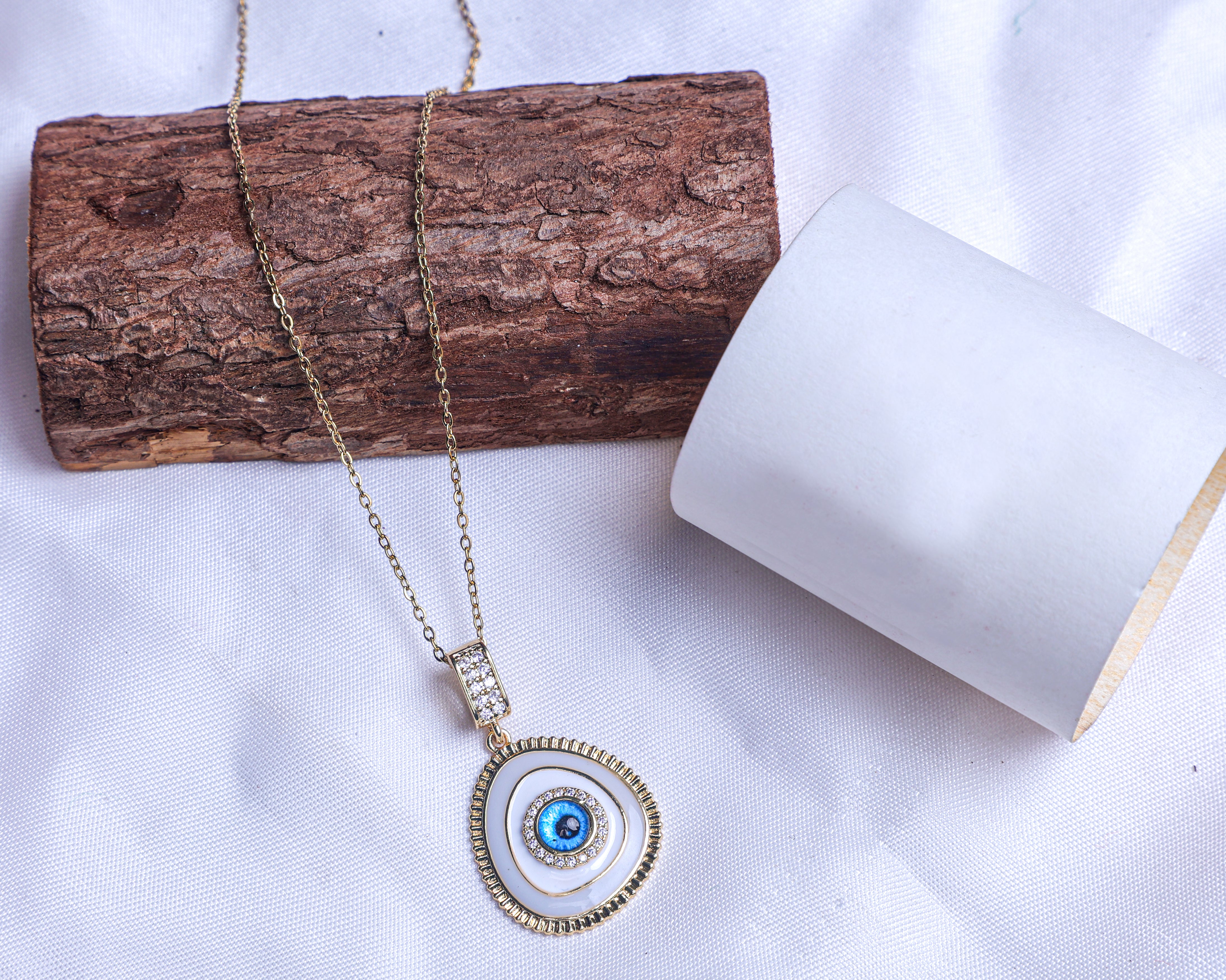 Evil Eye Anti-Tarnish Necklace