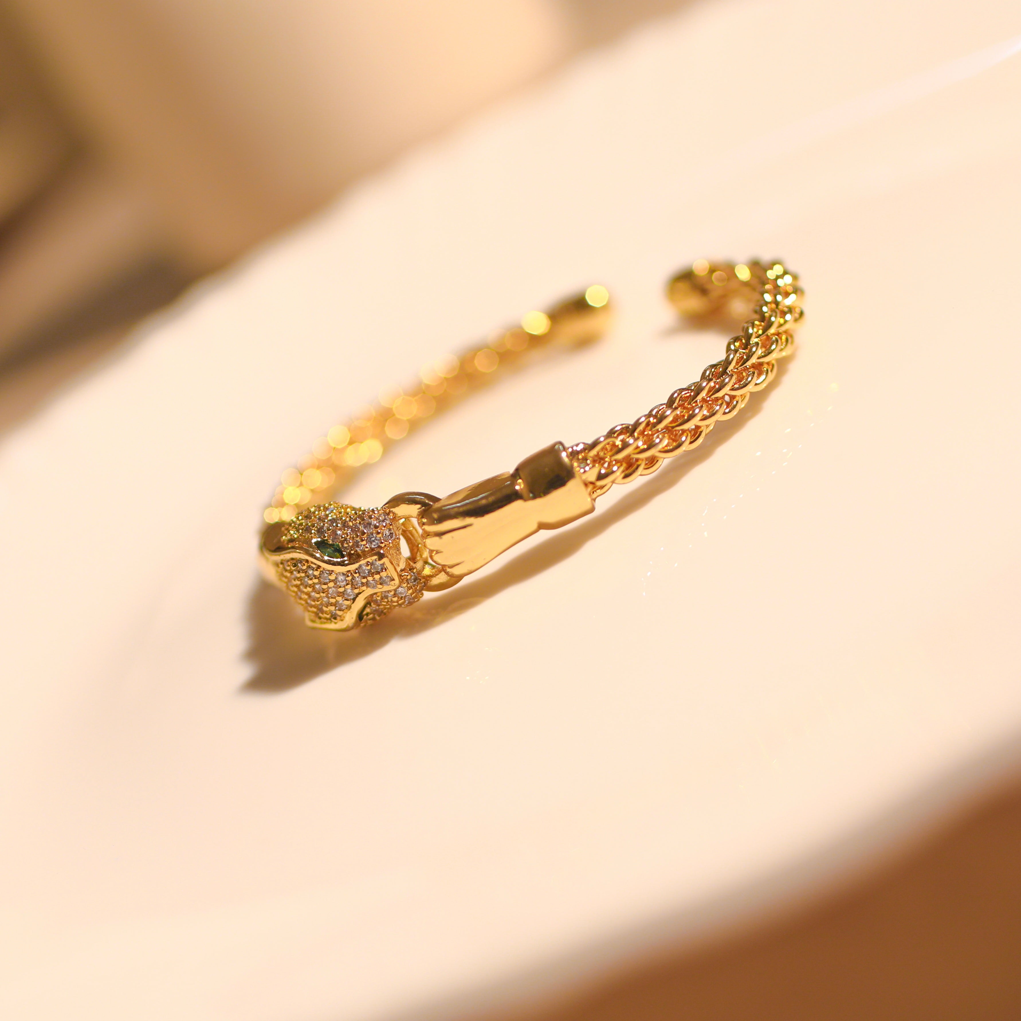 Anti-Tarnish Jaguar Bracelet