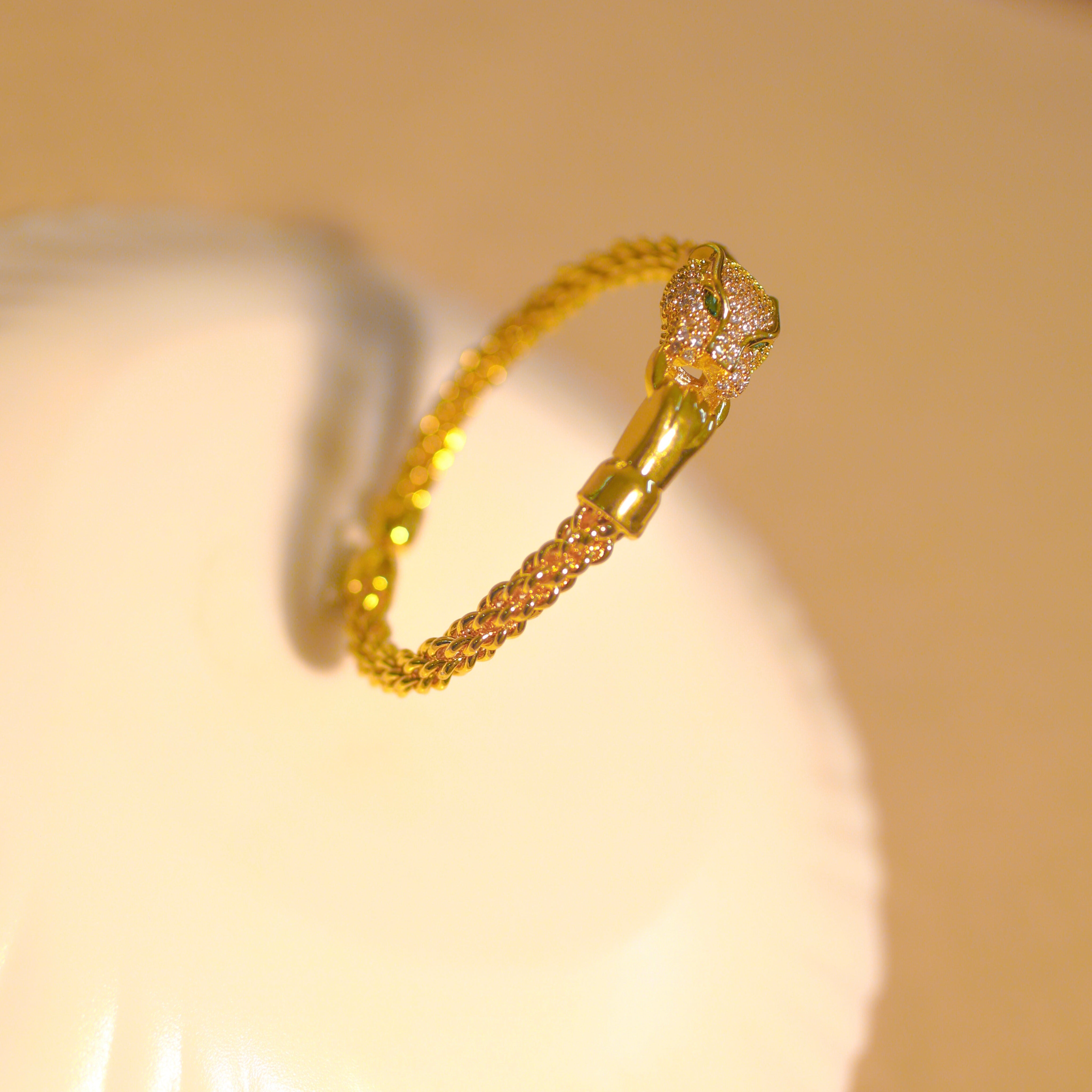 Anti-Tarnish Jaguar Bracelet