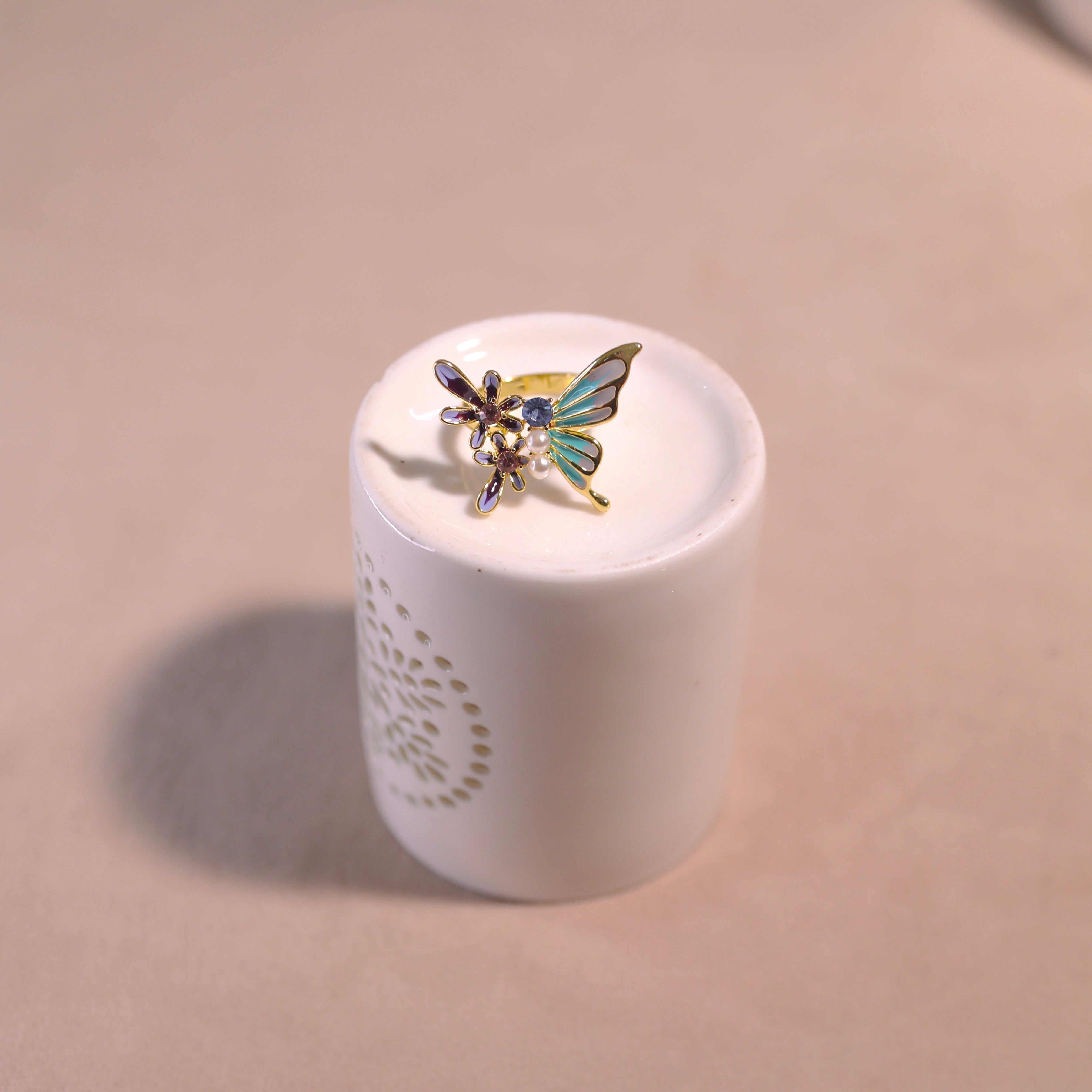 Anti-Tarnish Butterfly Ring