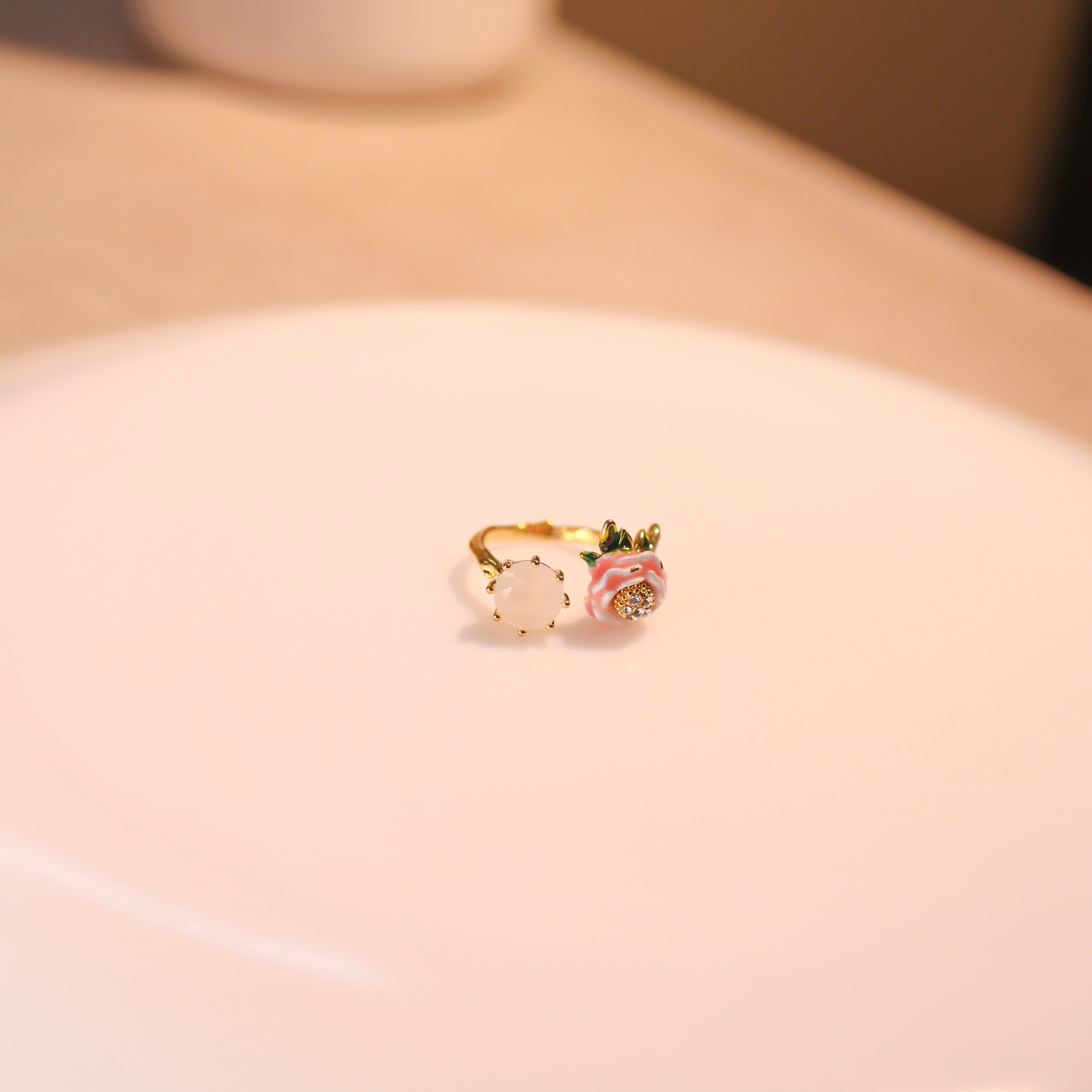 Anti-Tarnish Flower Ring