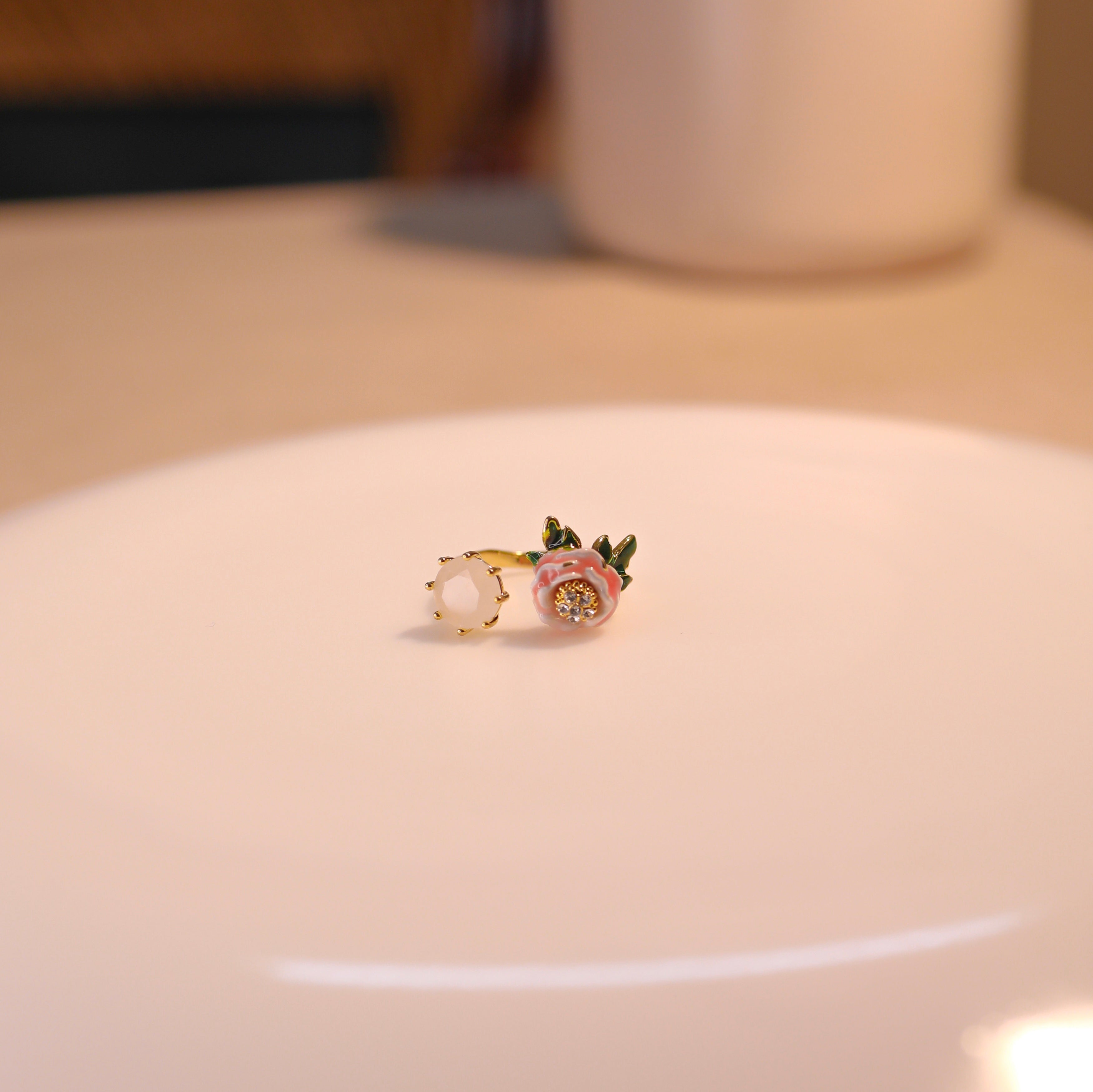 Anti-Tarnish Flower Ring