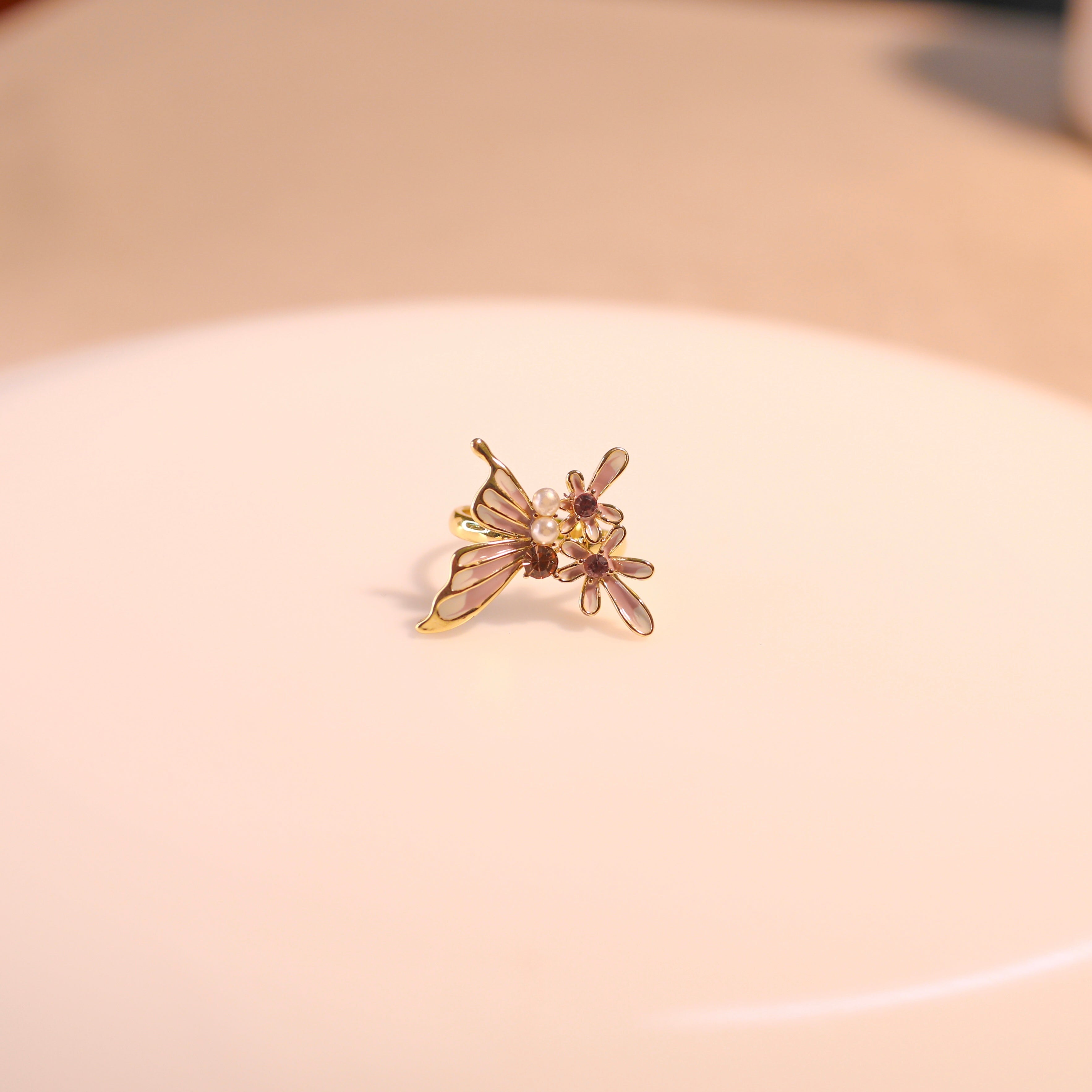 Anti-Tarnish Butterfly Ring