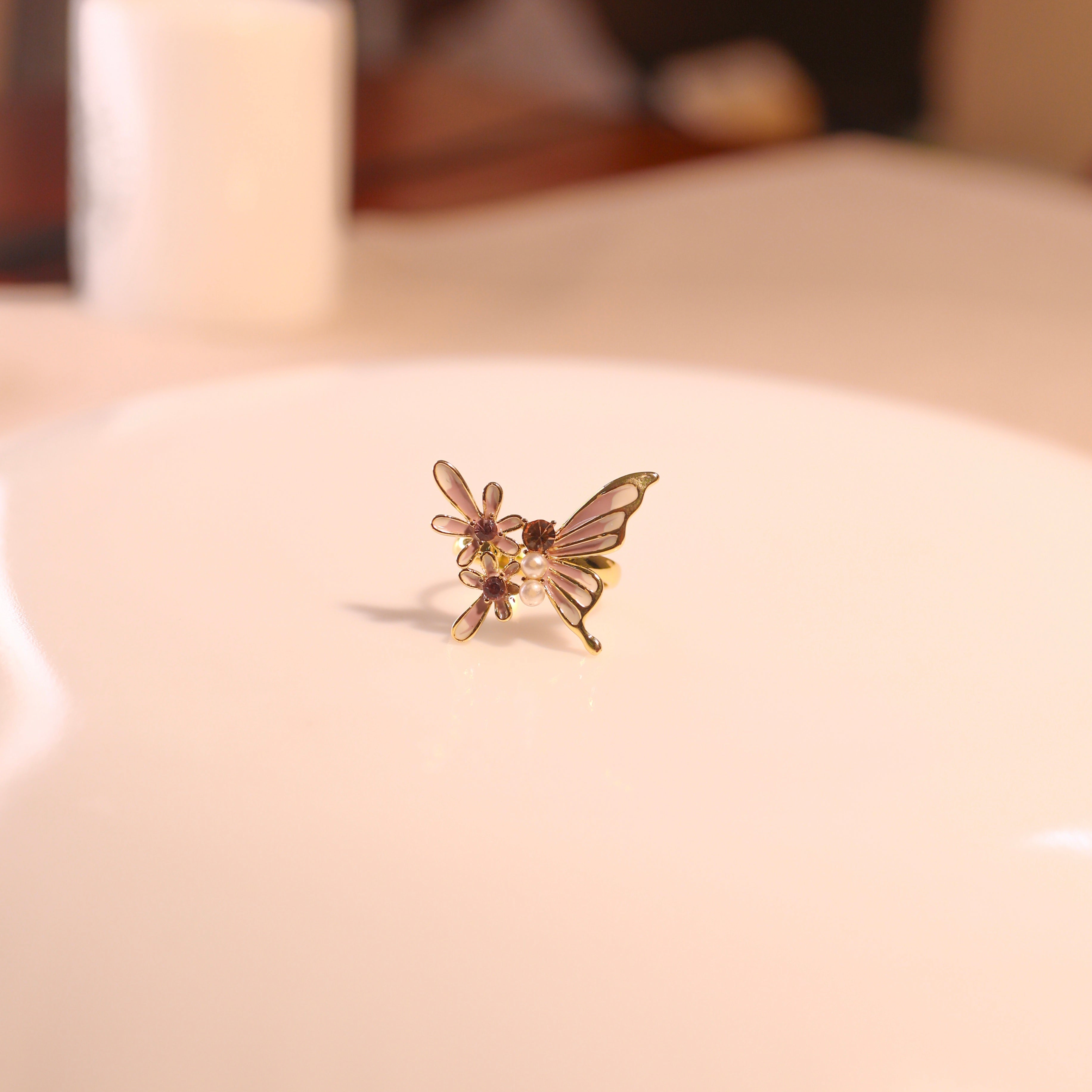 Anti-Tarnish Butterfly Ring