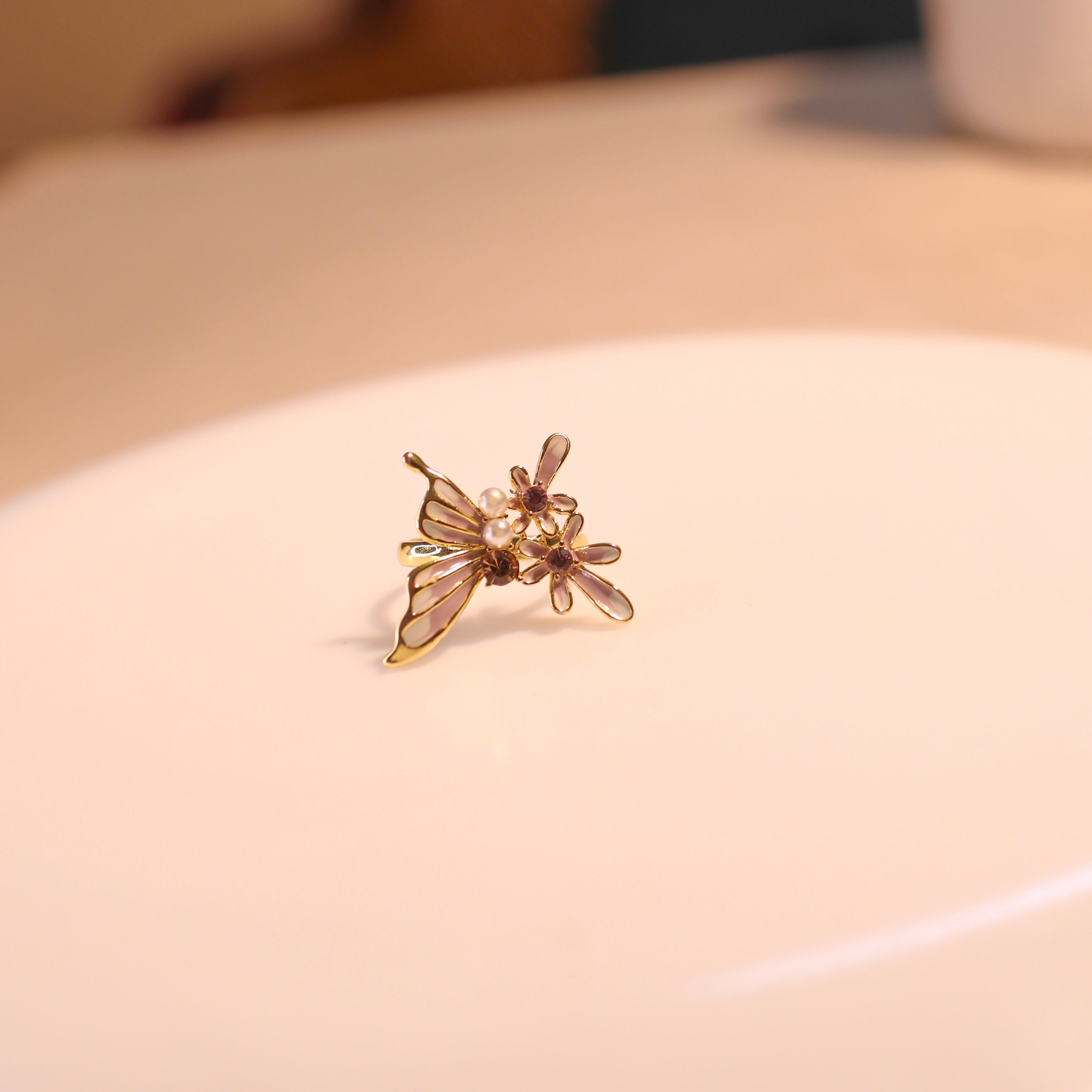 Anti-Tarnish Butterfly Ring