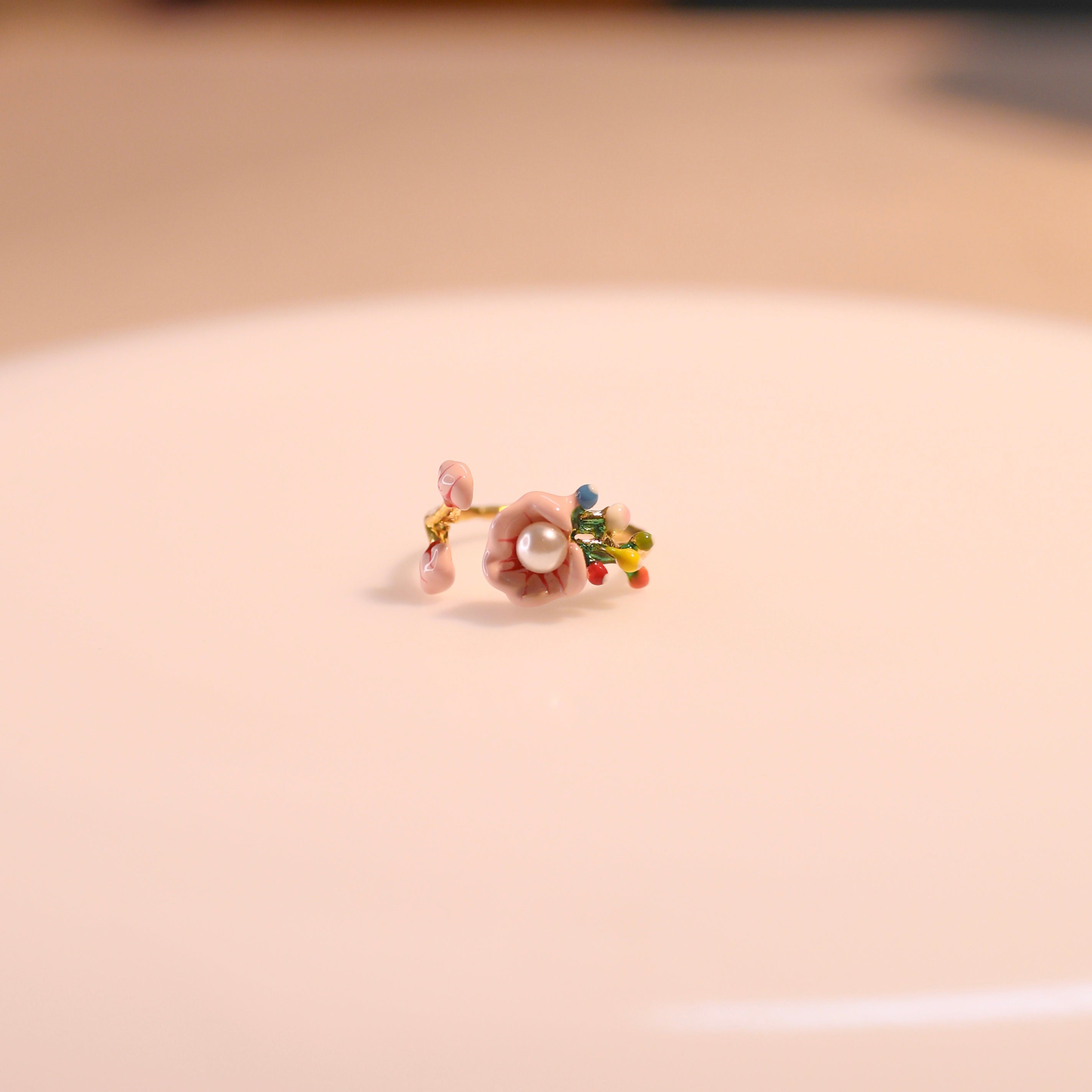 Anti-Tarnish Flower Ring