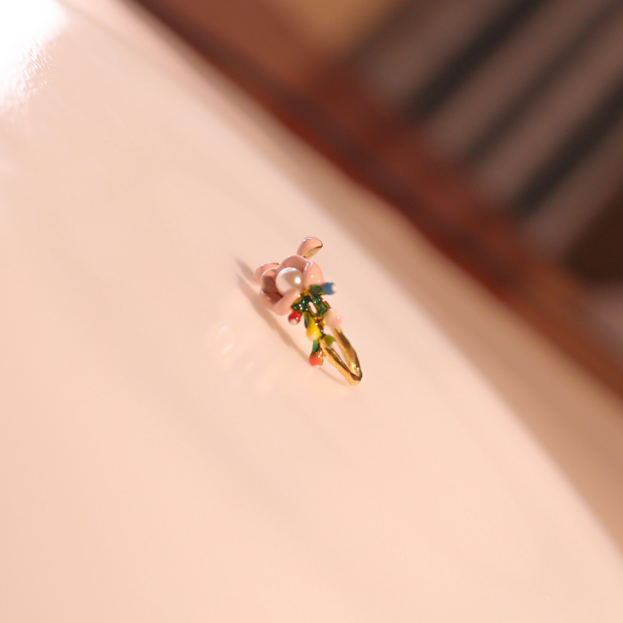 Anti-Tarnish Flower Ring