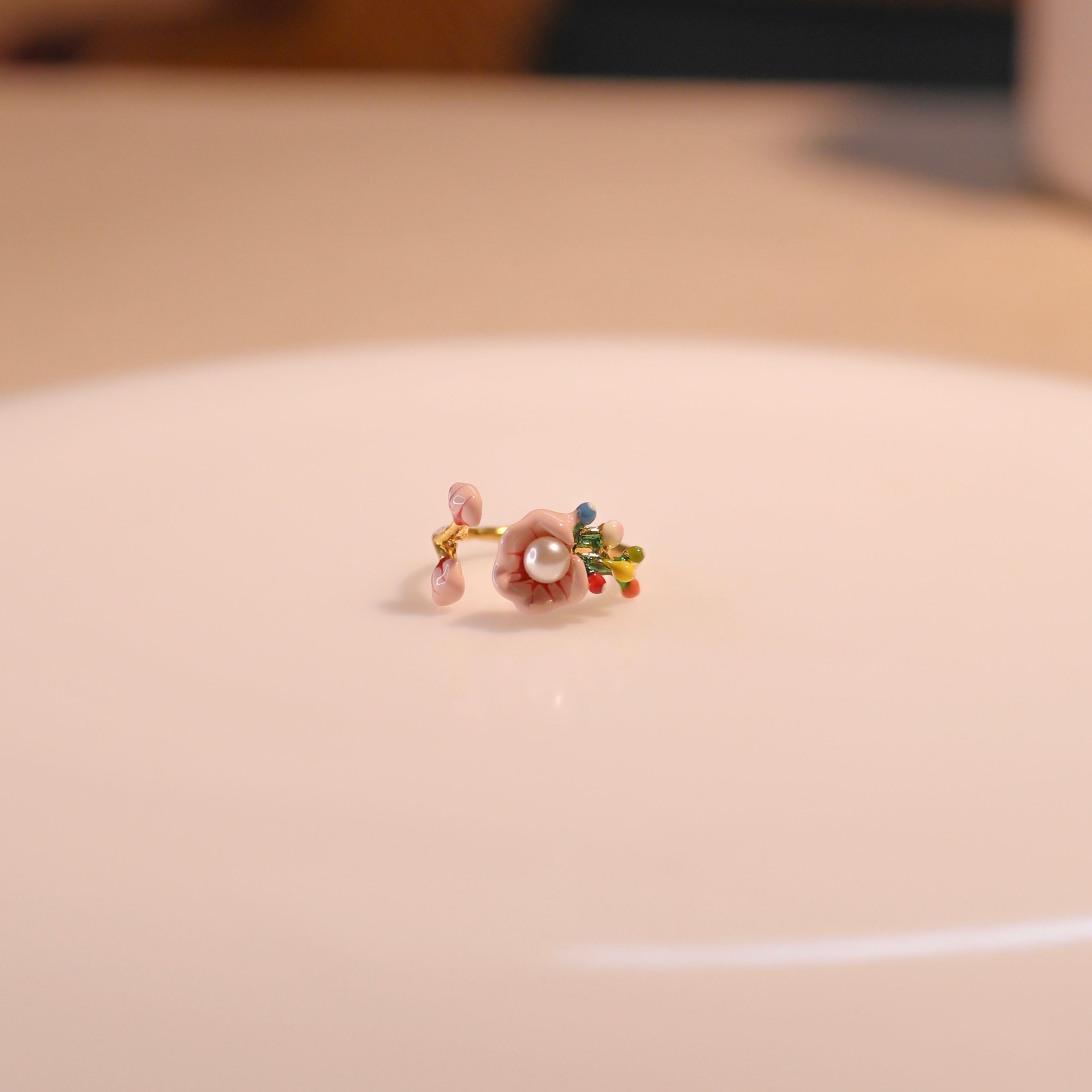 Anti-Tarnish Flower Ring