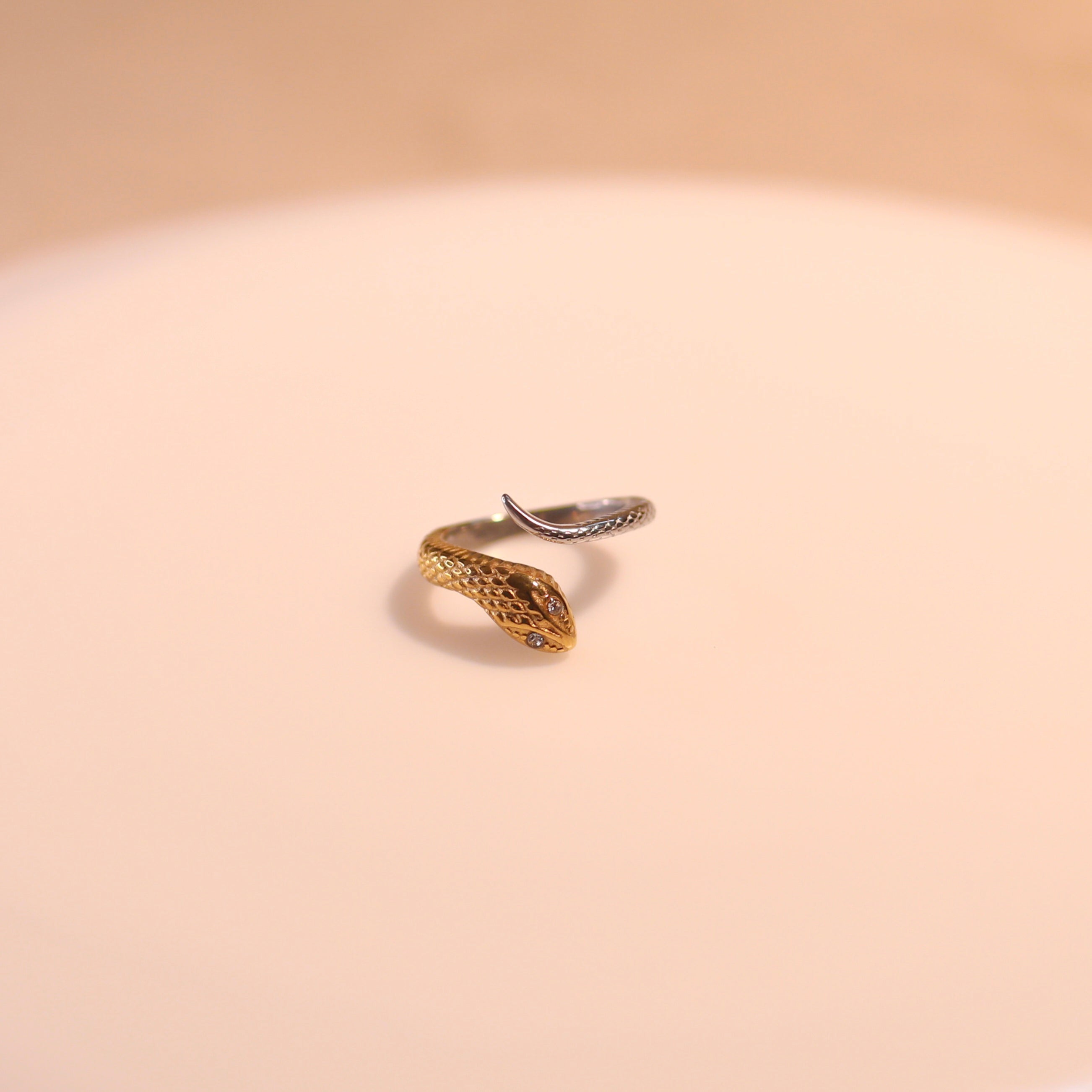Anti-Tarnish Snake Ring