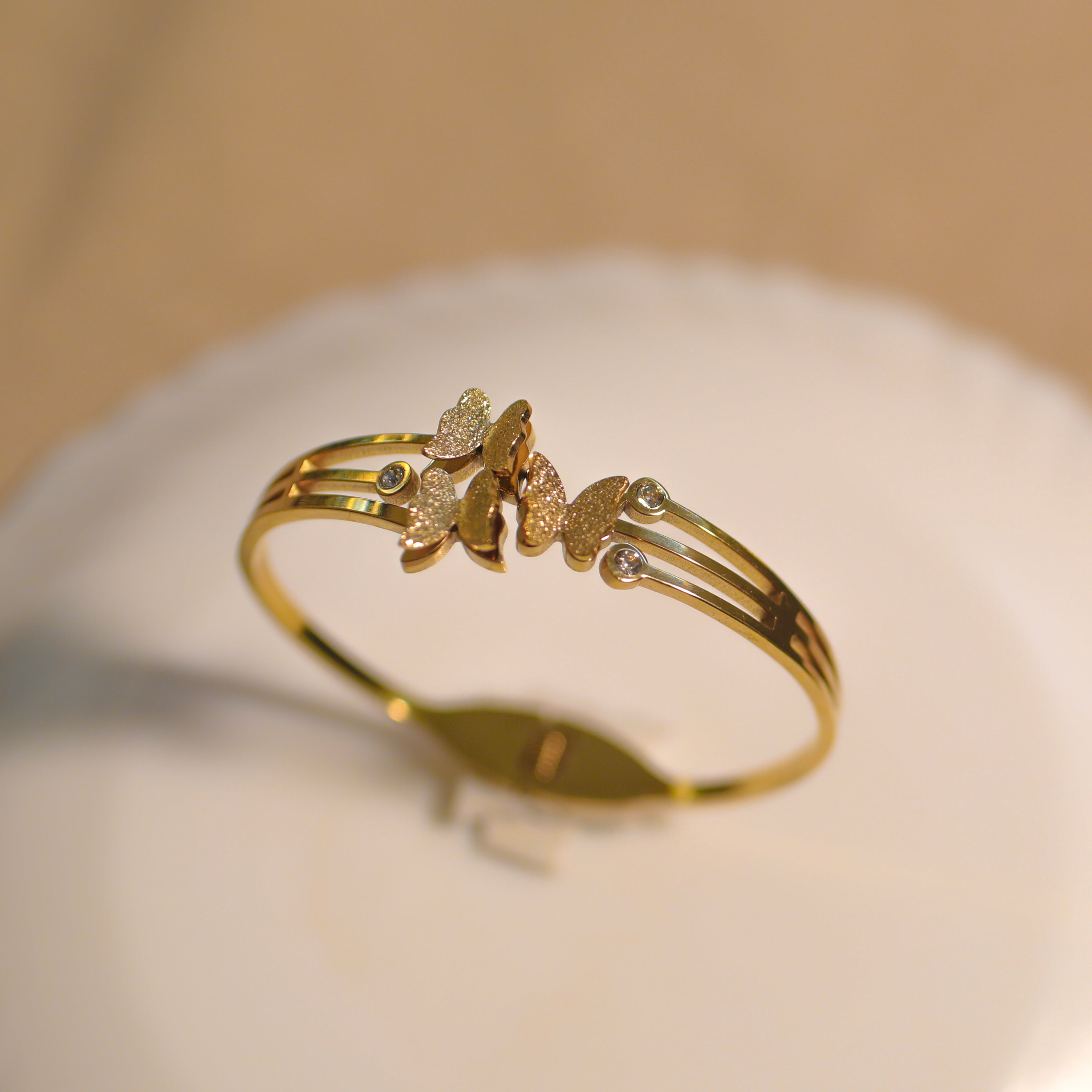 Anti-Tarnish Butterfly Designer Bracelet