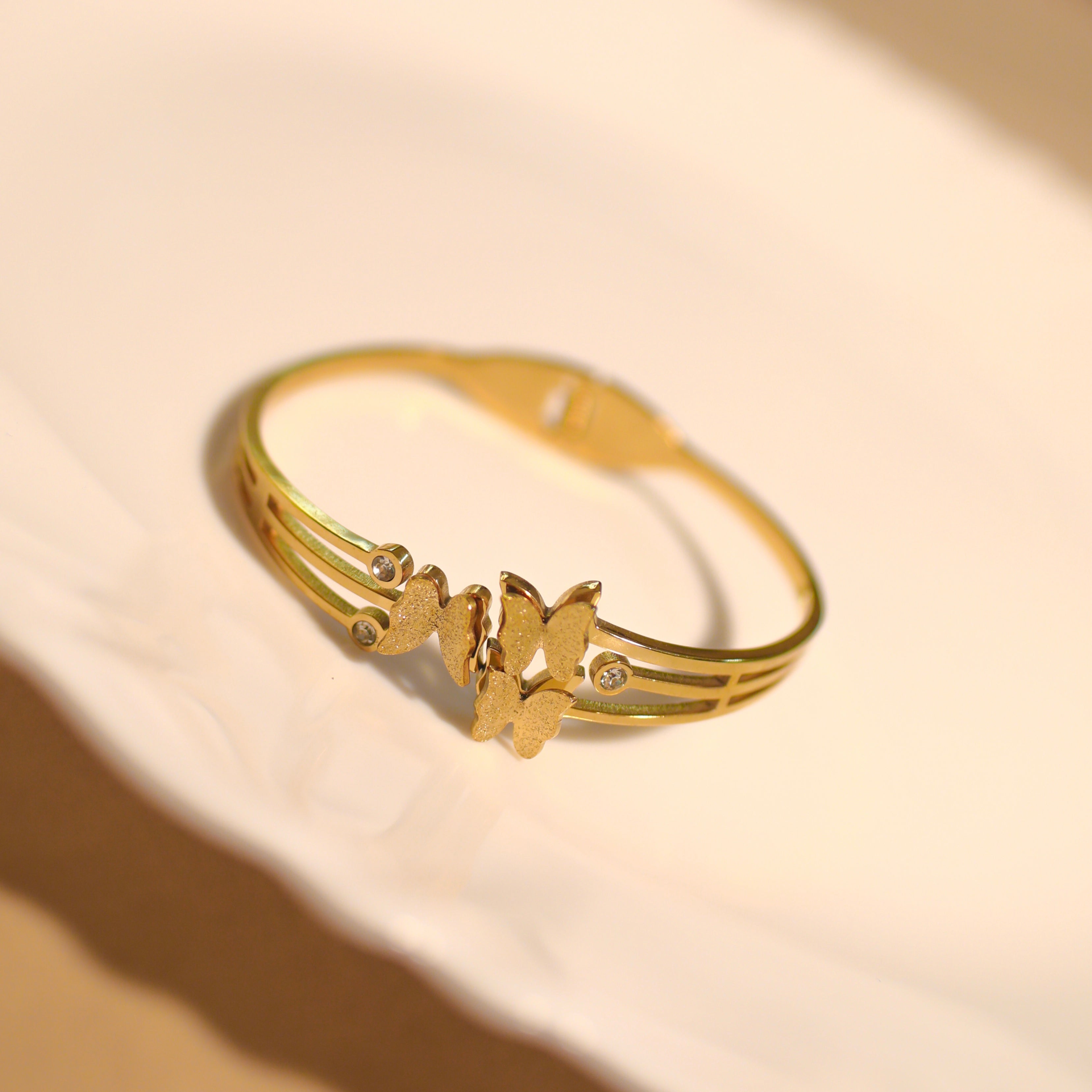 Anti-Tarnish Butterfly Designer Bracelet