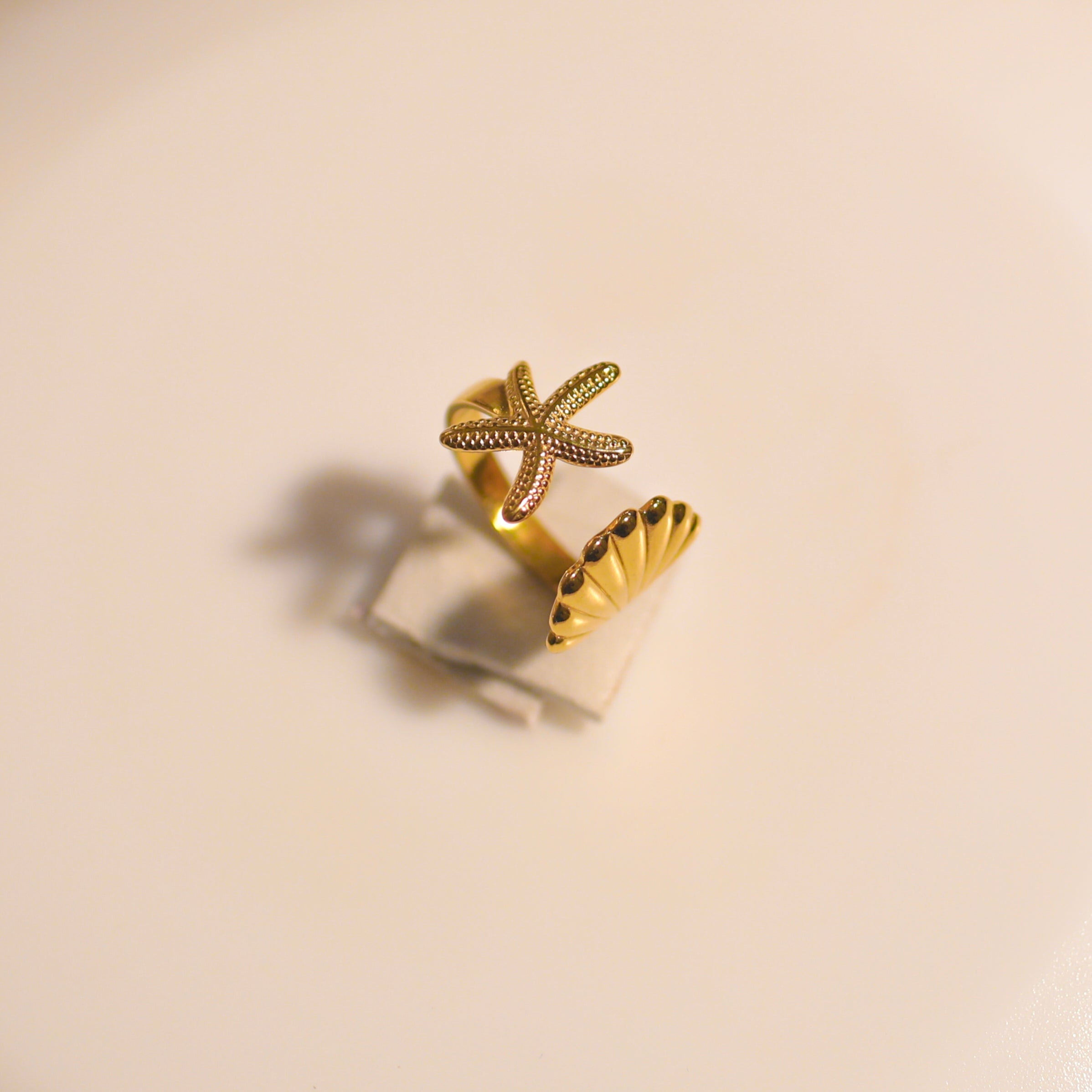 Anti-Tarnish Star-Fish Ring