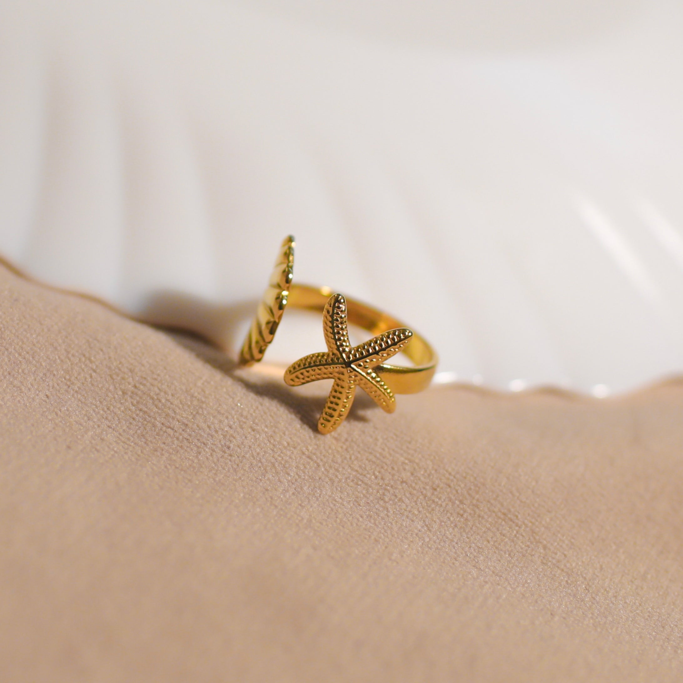 Anti-Tarnish Star-Fish Ring