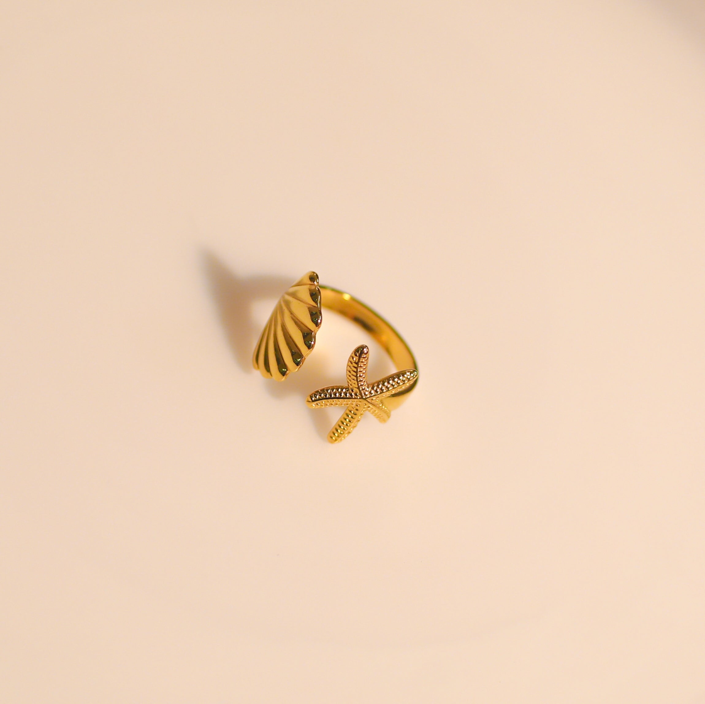 Anti-Tarnish Star-Fish Ring