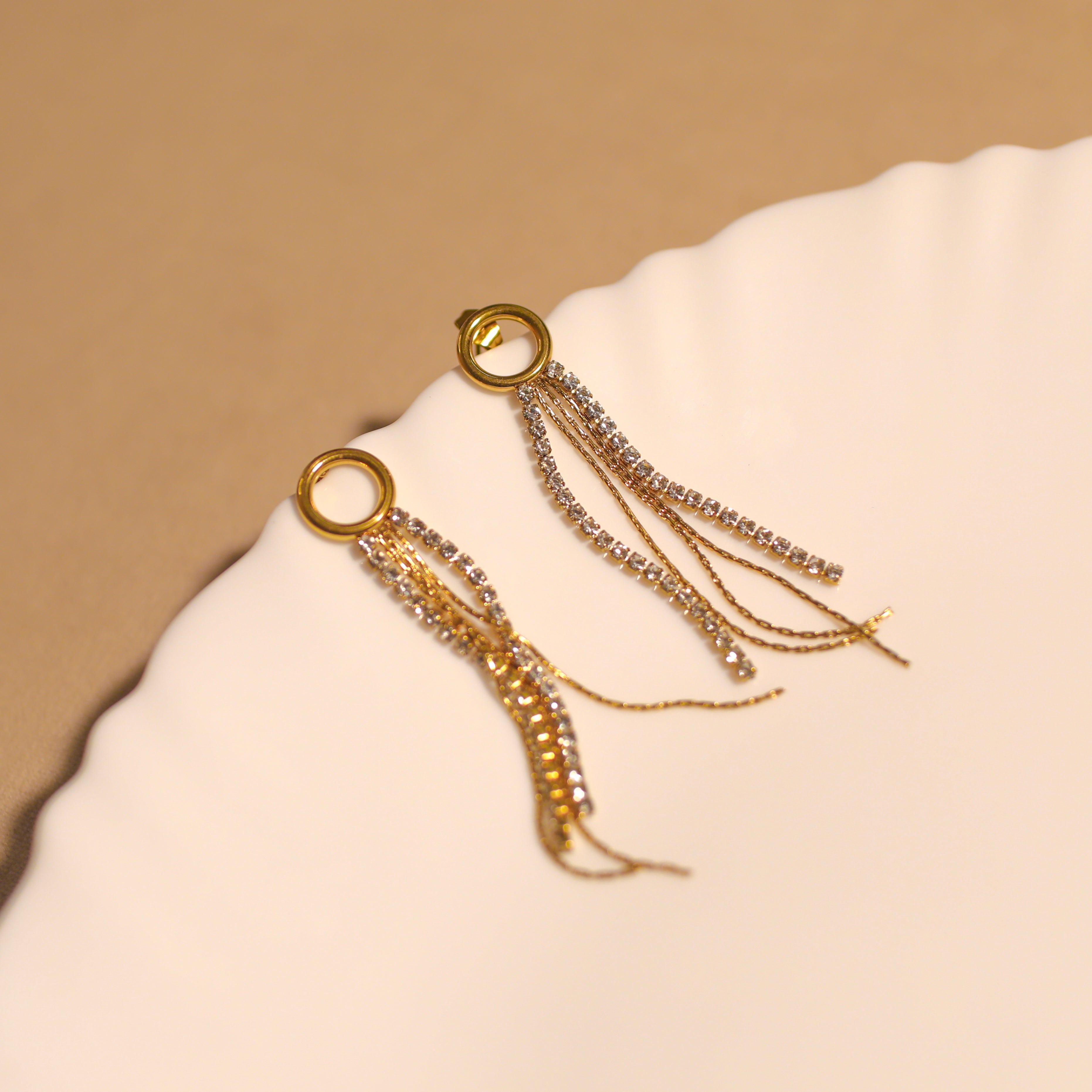 Anti Tarnish Hanging Earrings