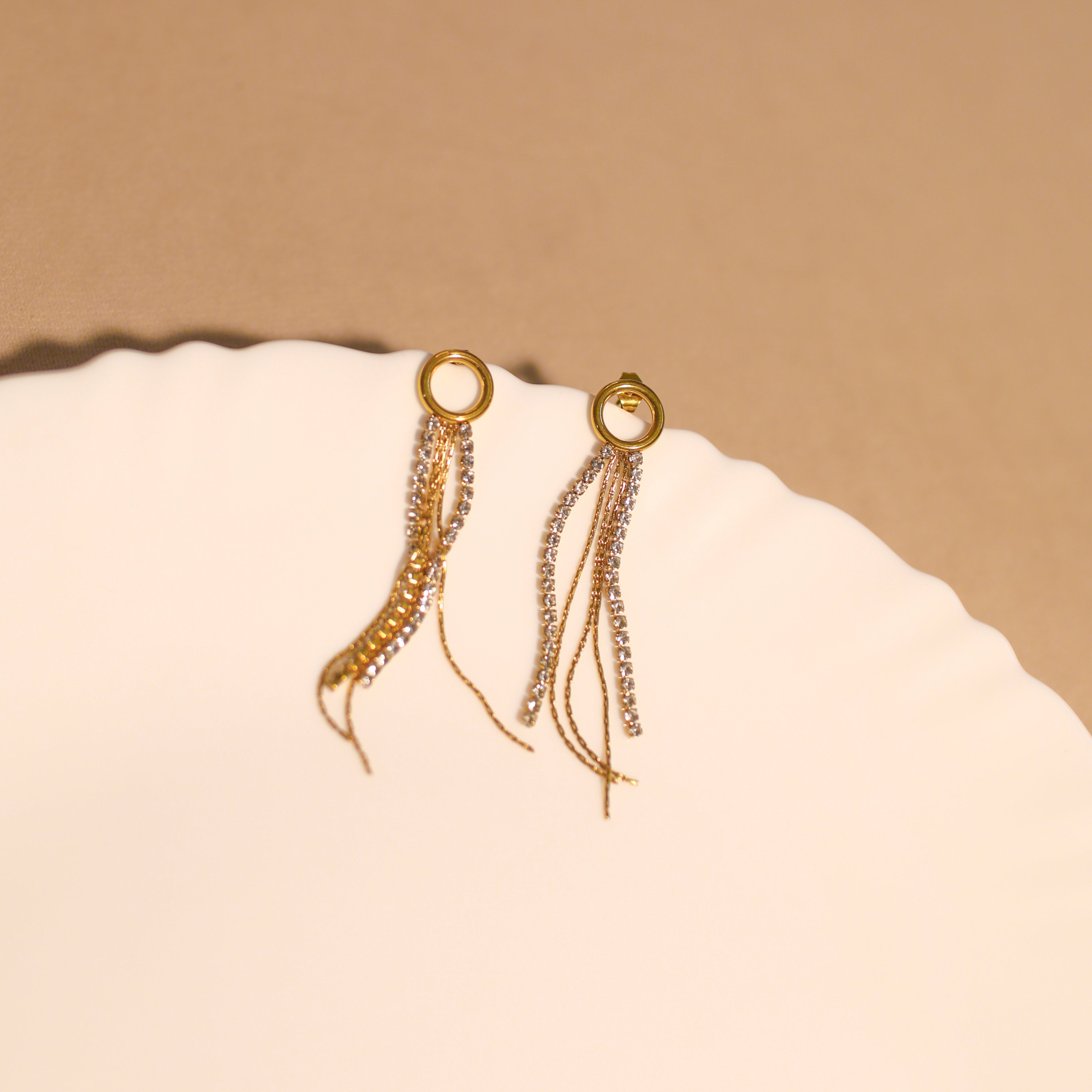 Anti Tarnish Hanging Earrings