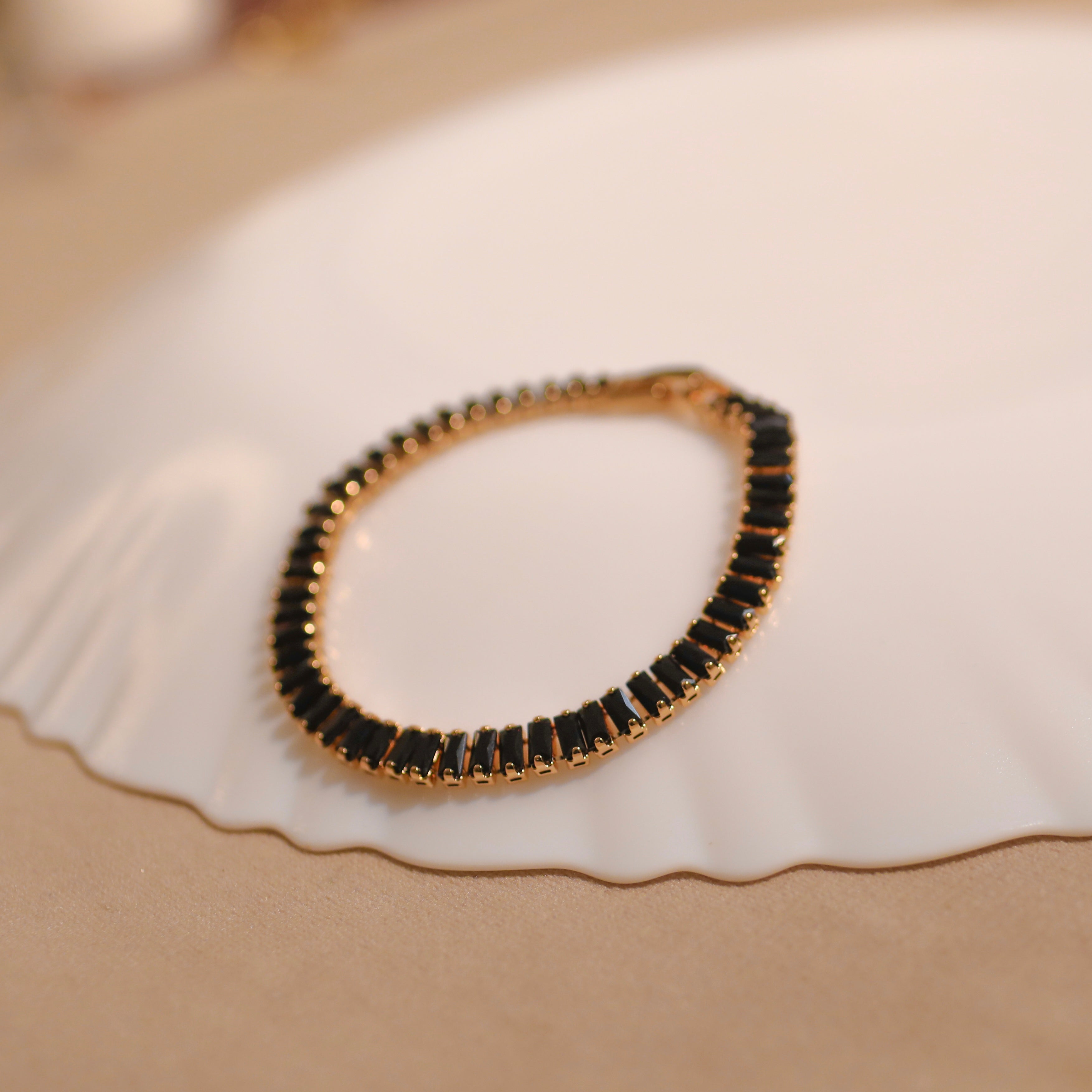 Anti-Tranish Black Stone Bracelets