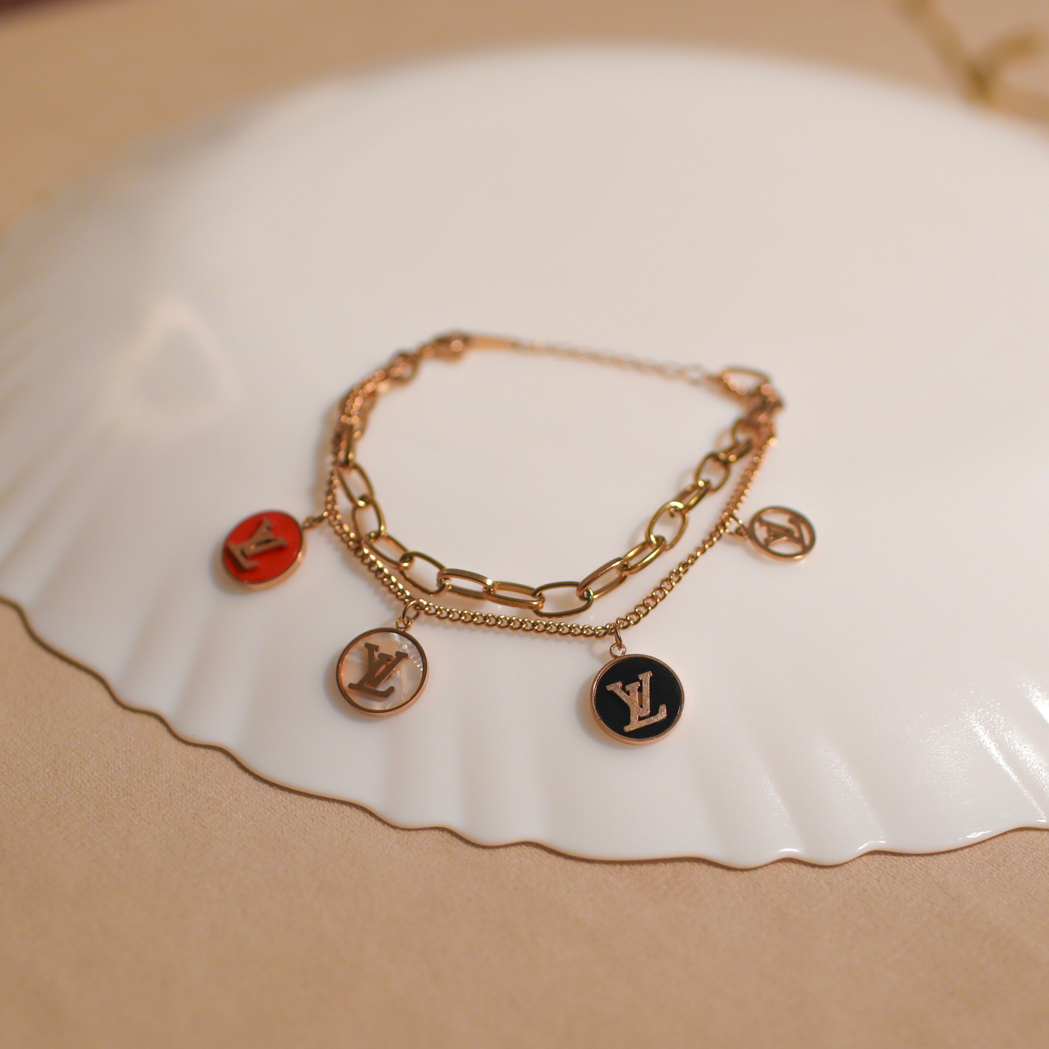 Anti-Tranish LV Charm Bracelets