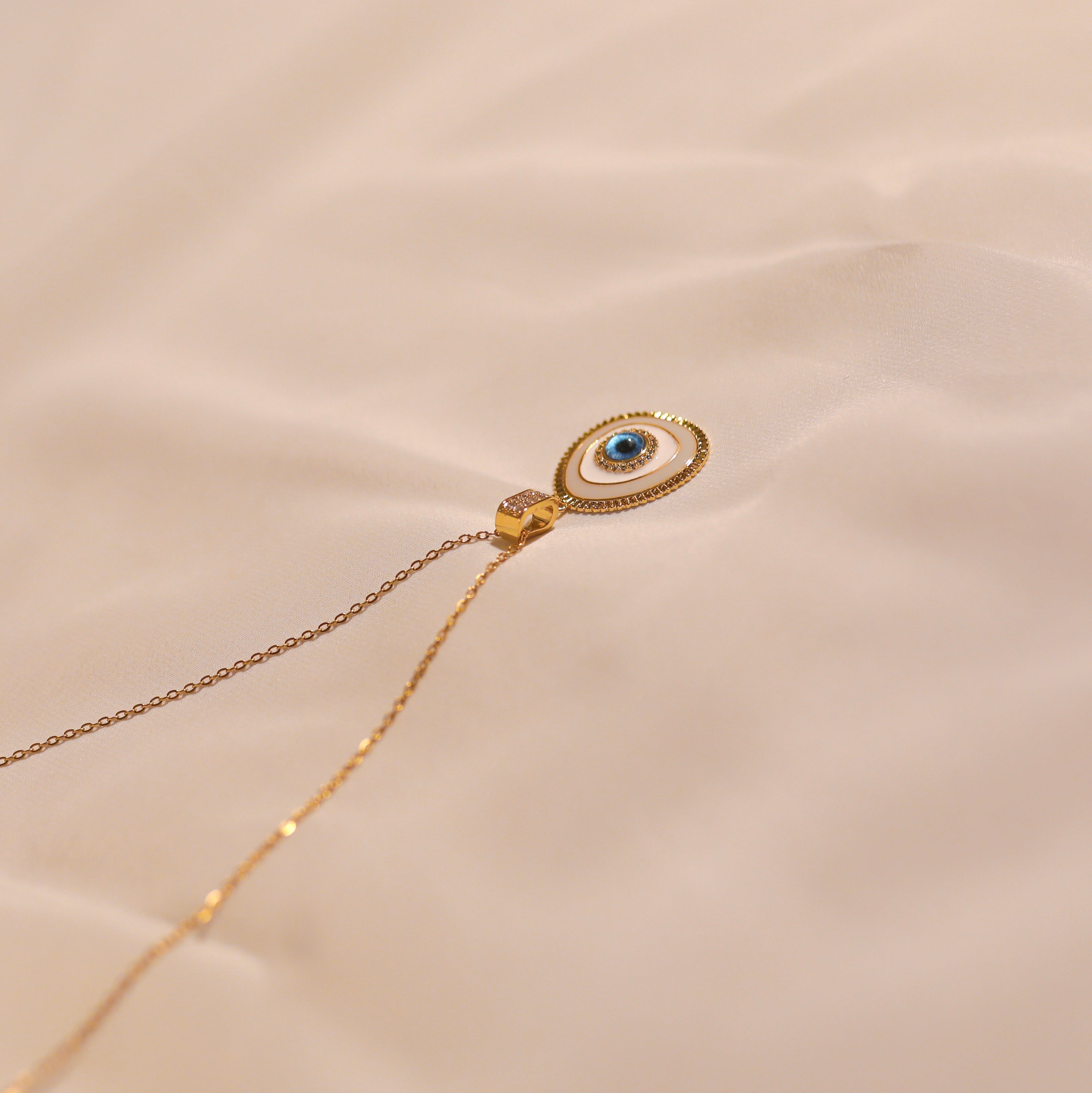 Anti-Tarnish Evil Eye Pendant