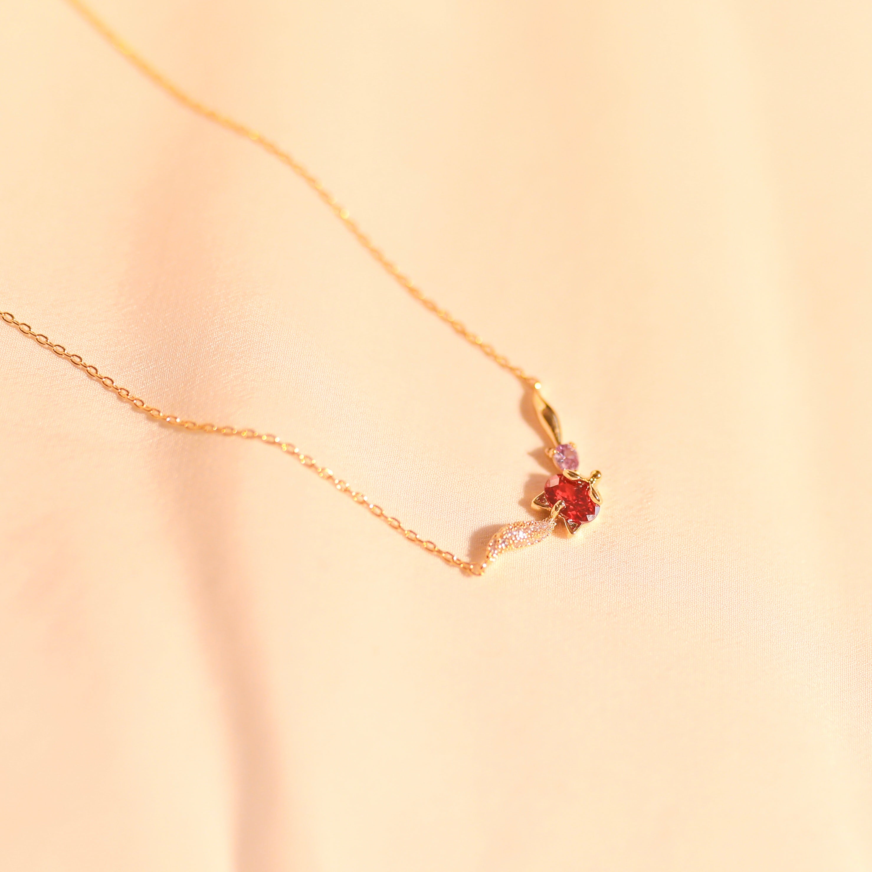 Anti-Tarnish Xuping Premium Crystal Fox Pendant-101