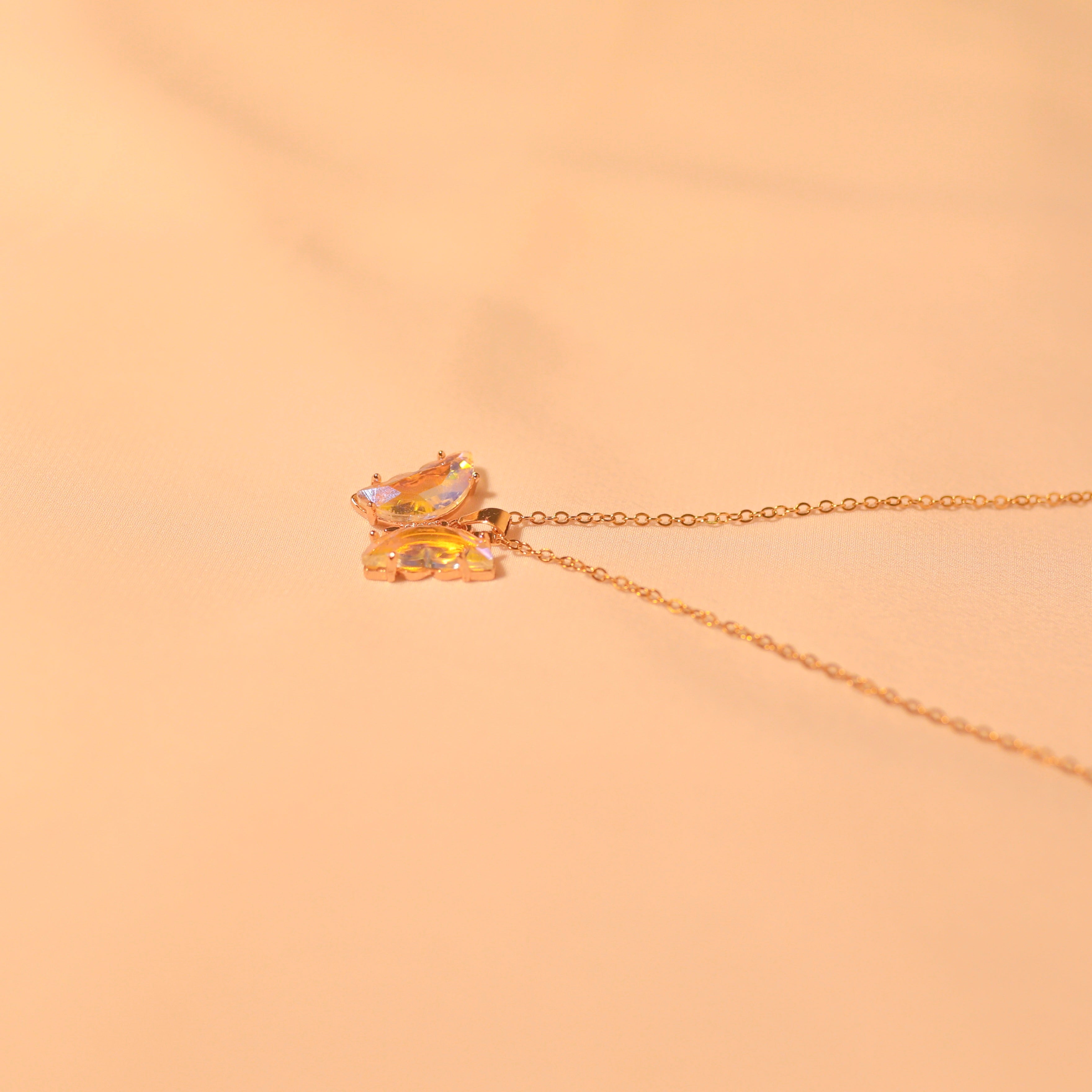 Anti-Tarnish ButterFly Crystal Pendant -111