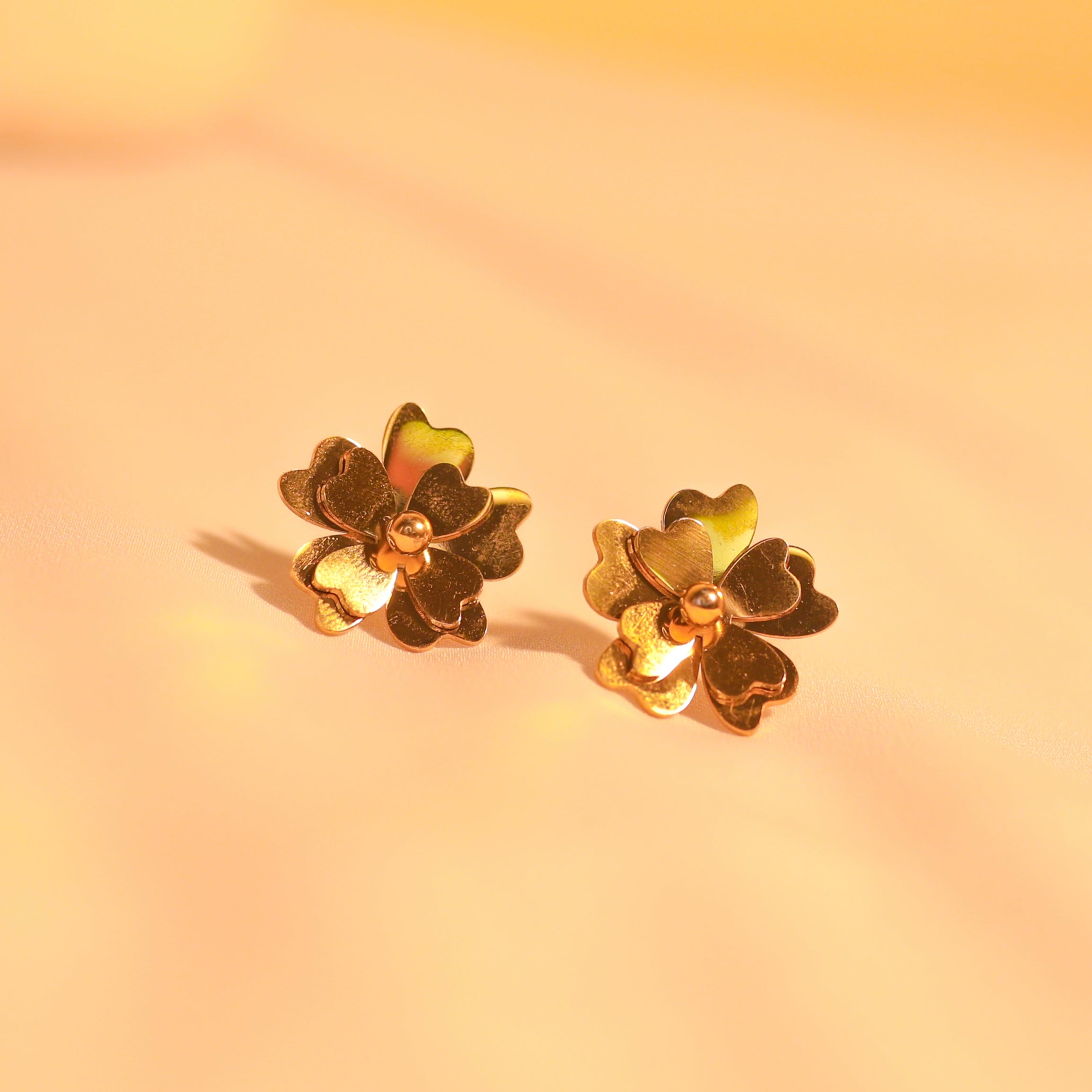 Double Layer Floral Earrings-131