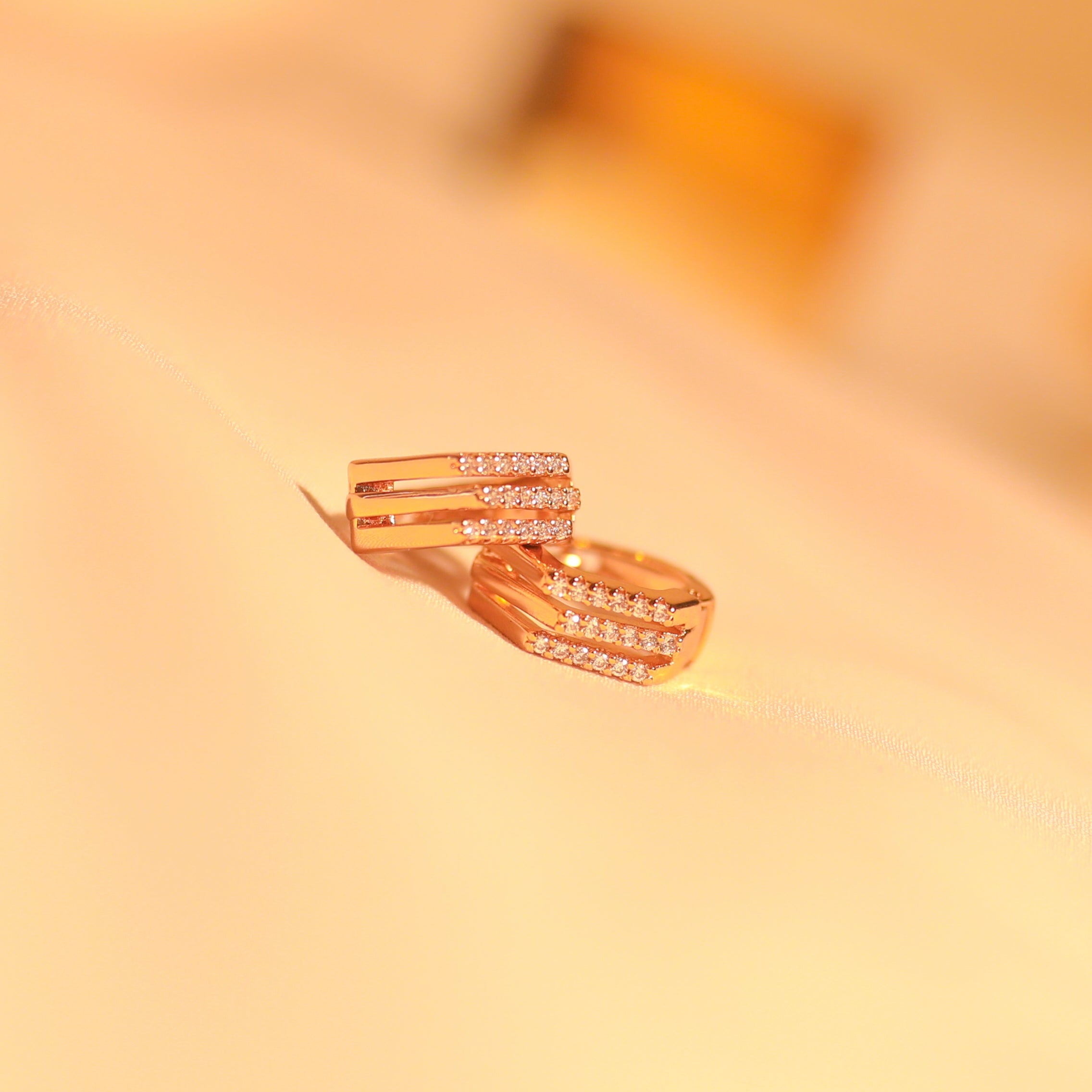 Anti-Tarnish Stone Studded Bali Earring -149