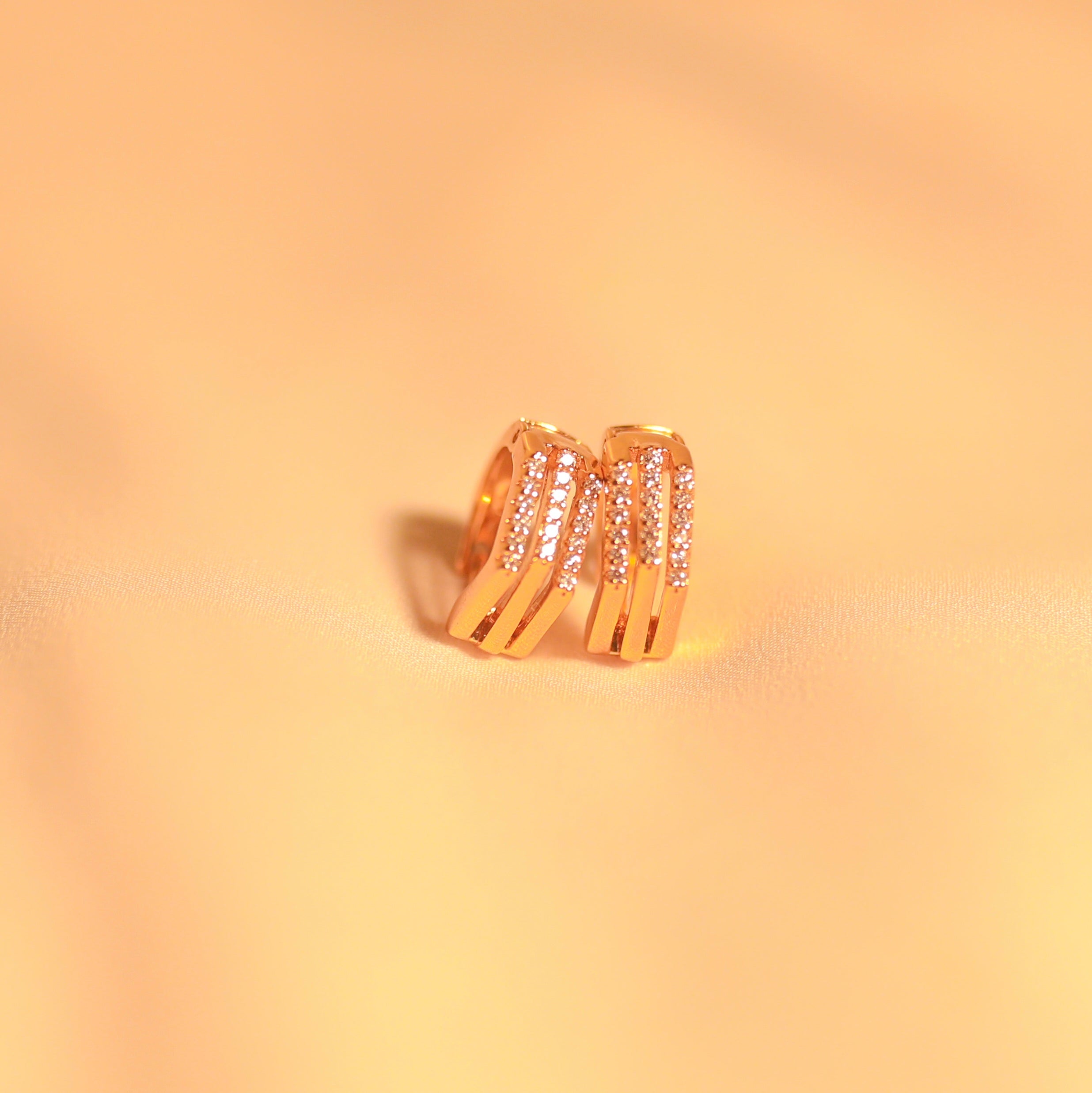 Anti-Tarnish Stone Studded Bali Earring -149