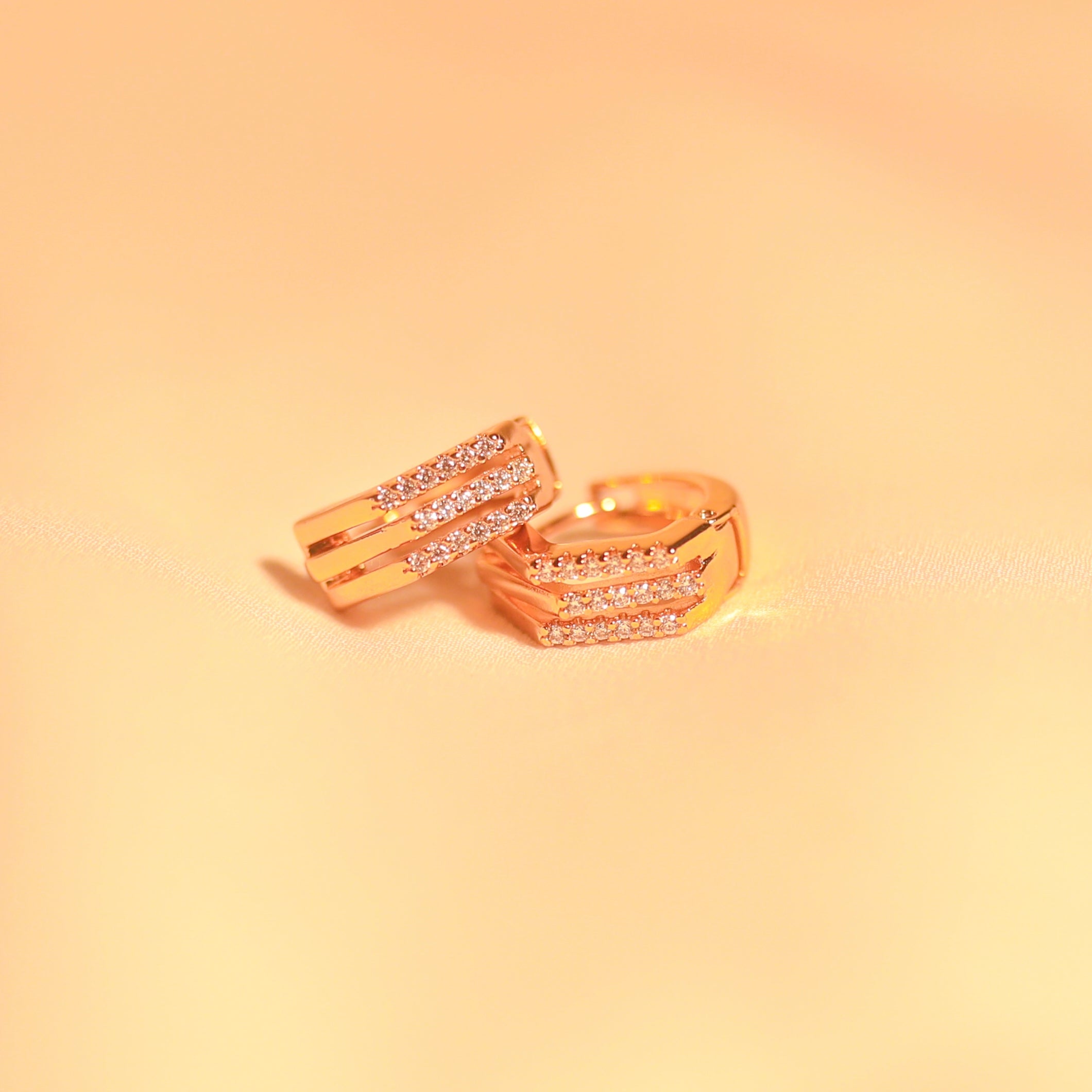 Anti-Tarnish Stone Studded Bali Earring -149