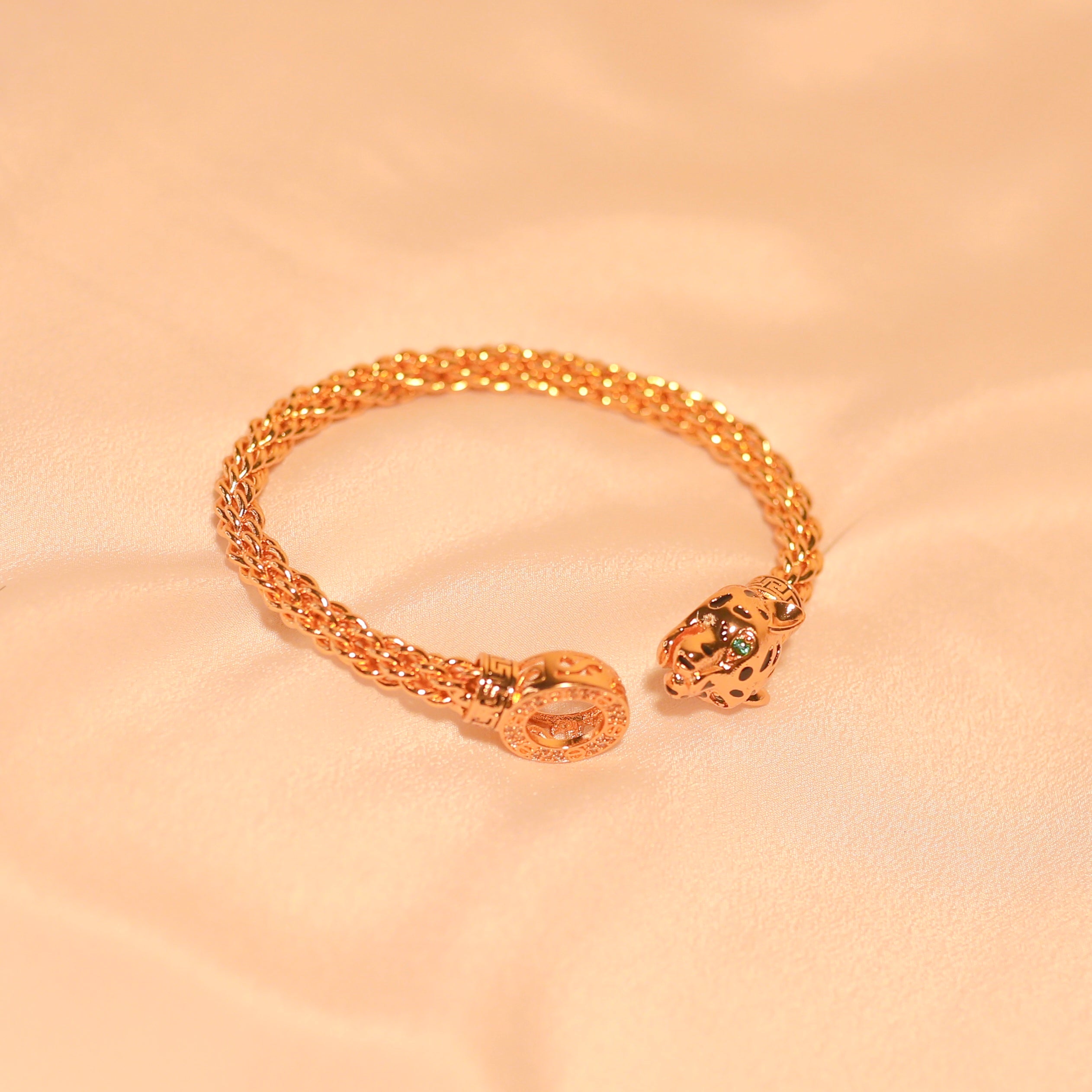 Anti-Tarnish Jaguar Head Designer Bracelet -168