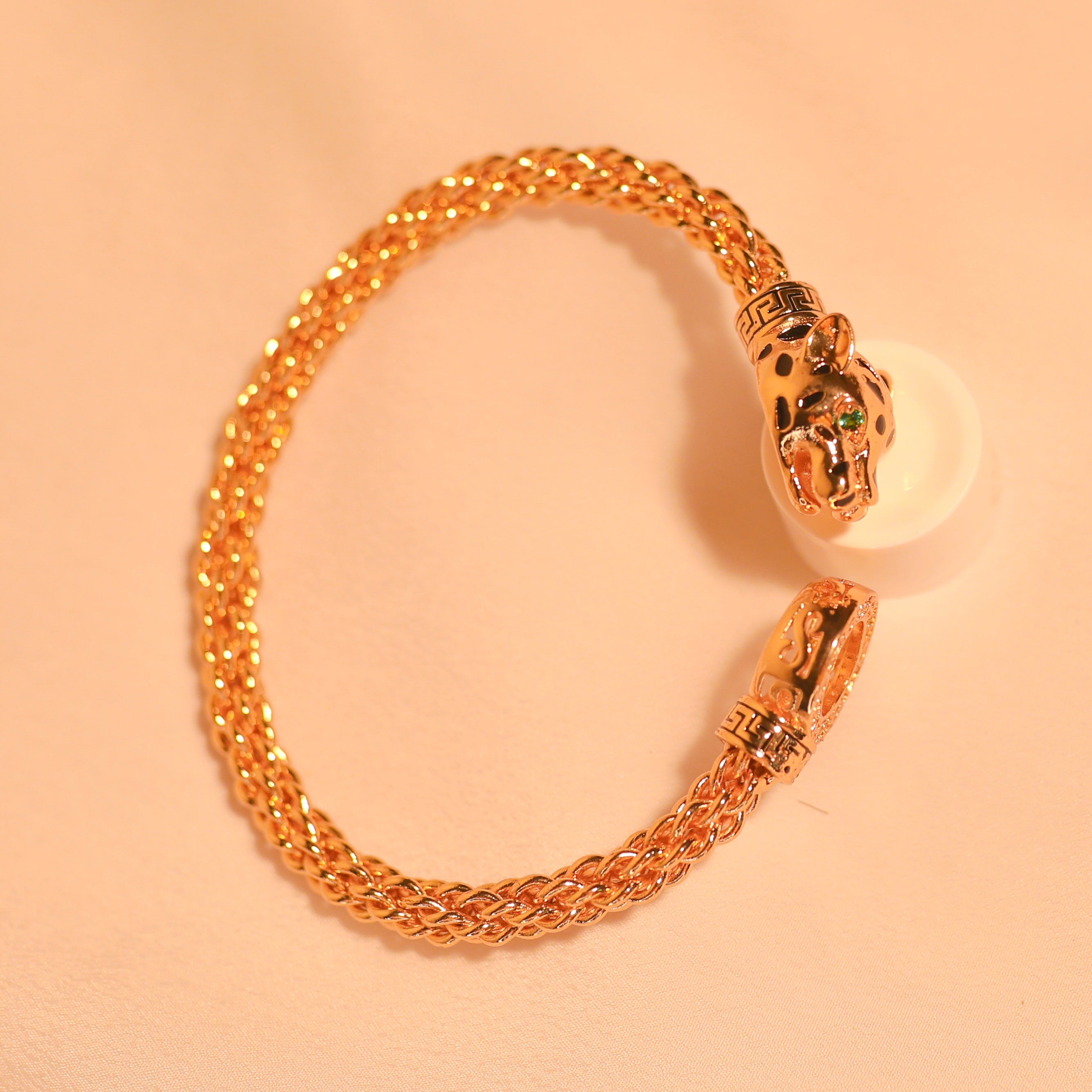 Anti-Tarnish Jaguar Head Designer Bracelet -168