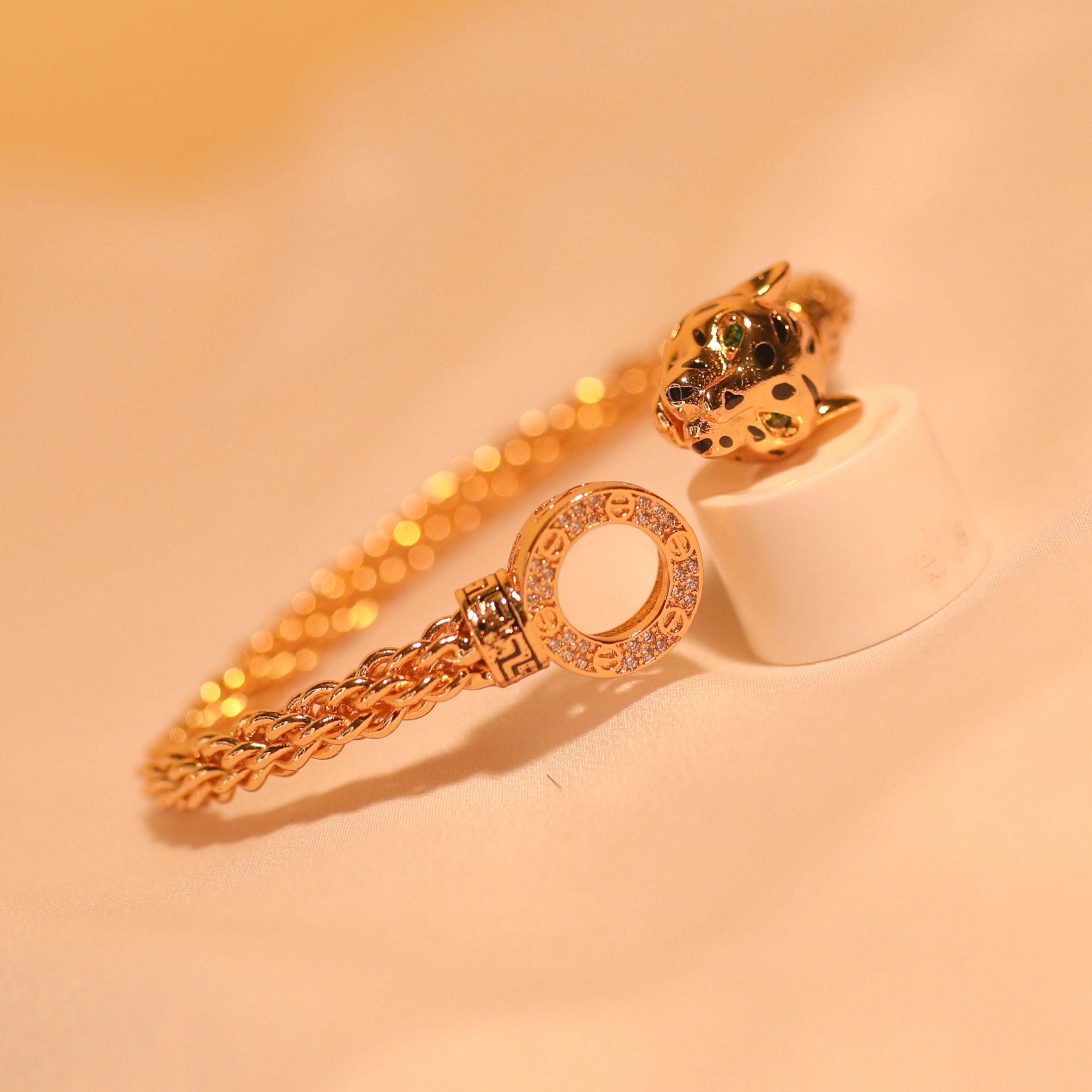 Anti-Tarnish Jaguar Head Designer Bracelet -168