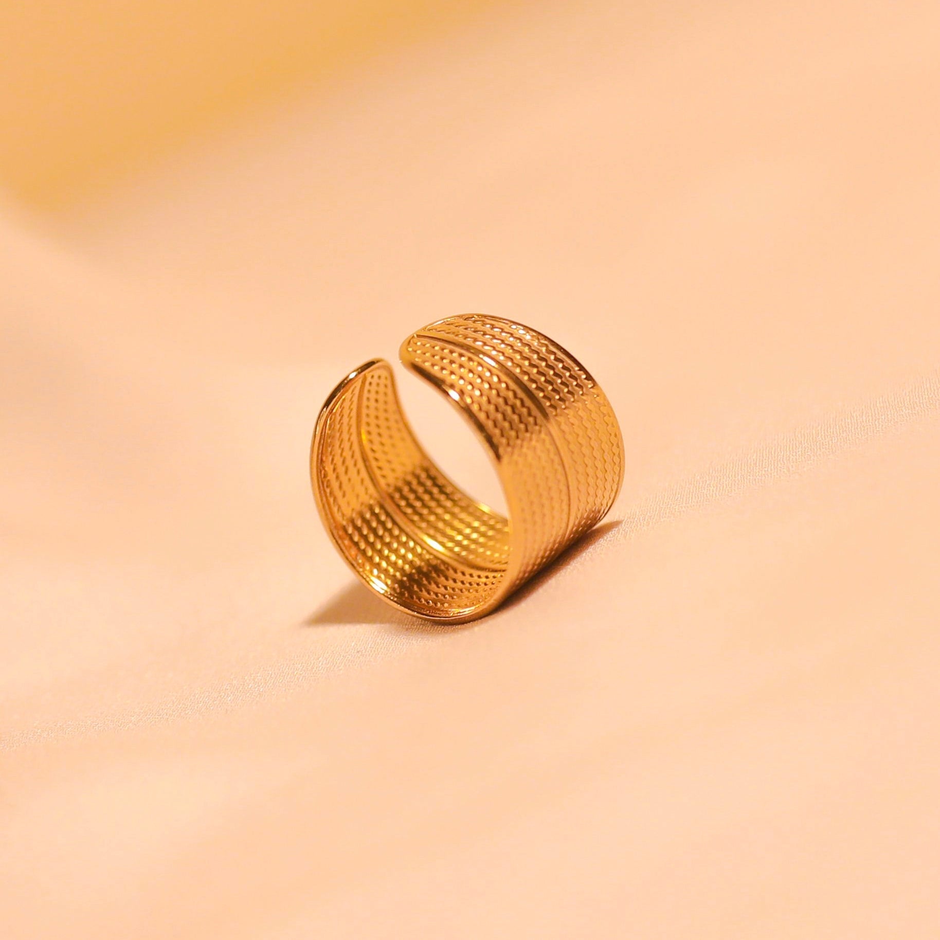 Anti-Tarnish Multi Layer Designer Ring-158