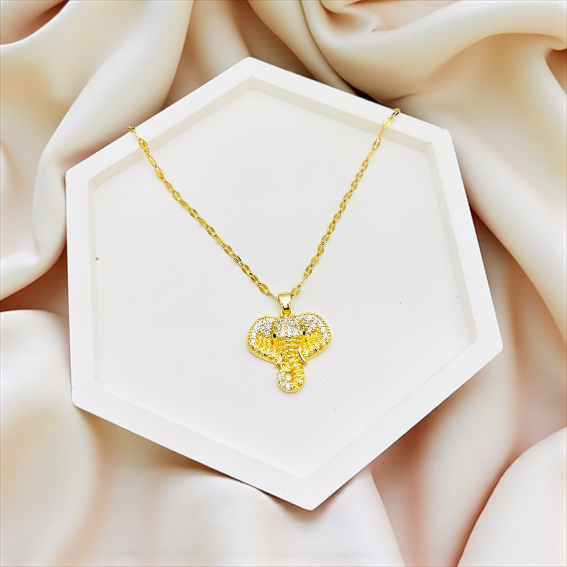 Anti-Tarnish Elephant Empress Necklace