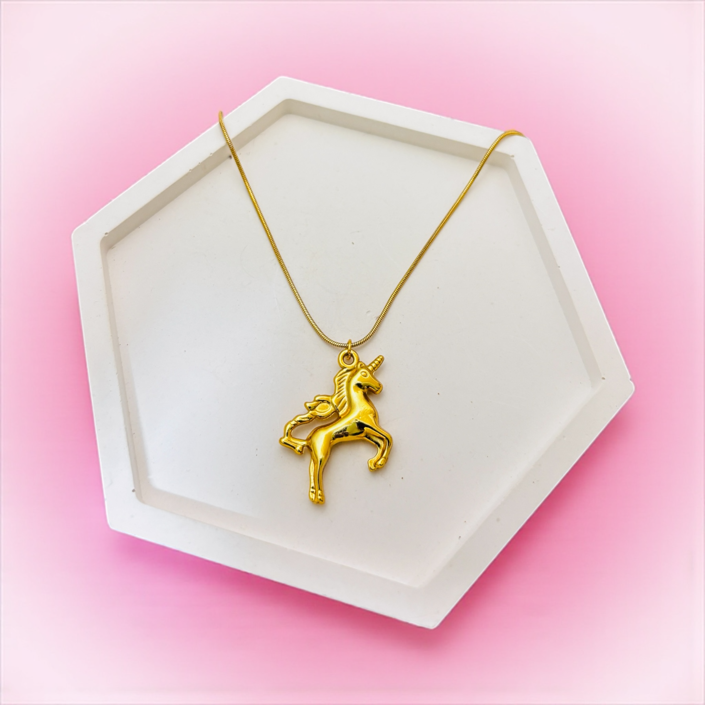 Anti-Tarnish Enchanted Unicorn Charm