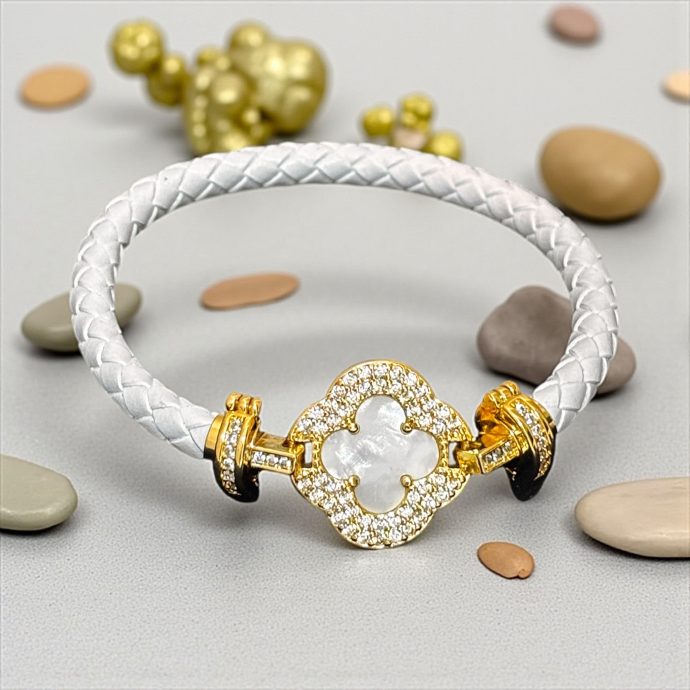 Veloura White - Anti Tarnish Bracelet