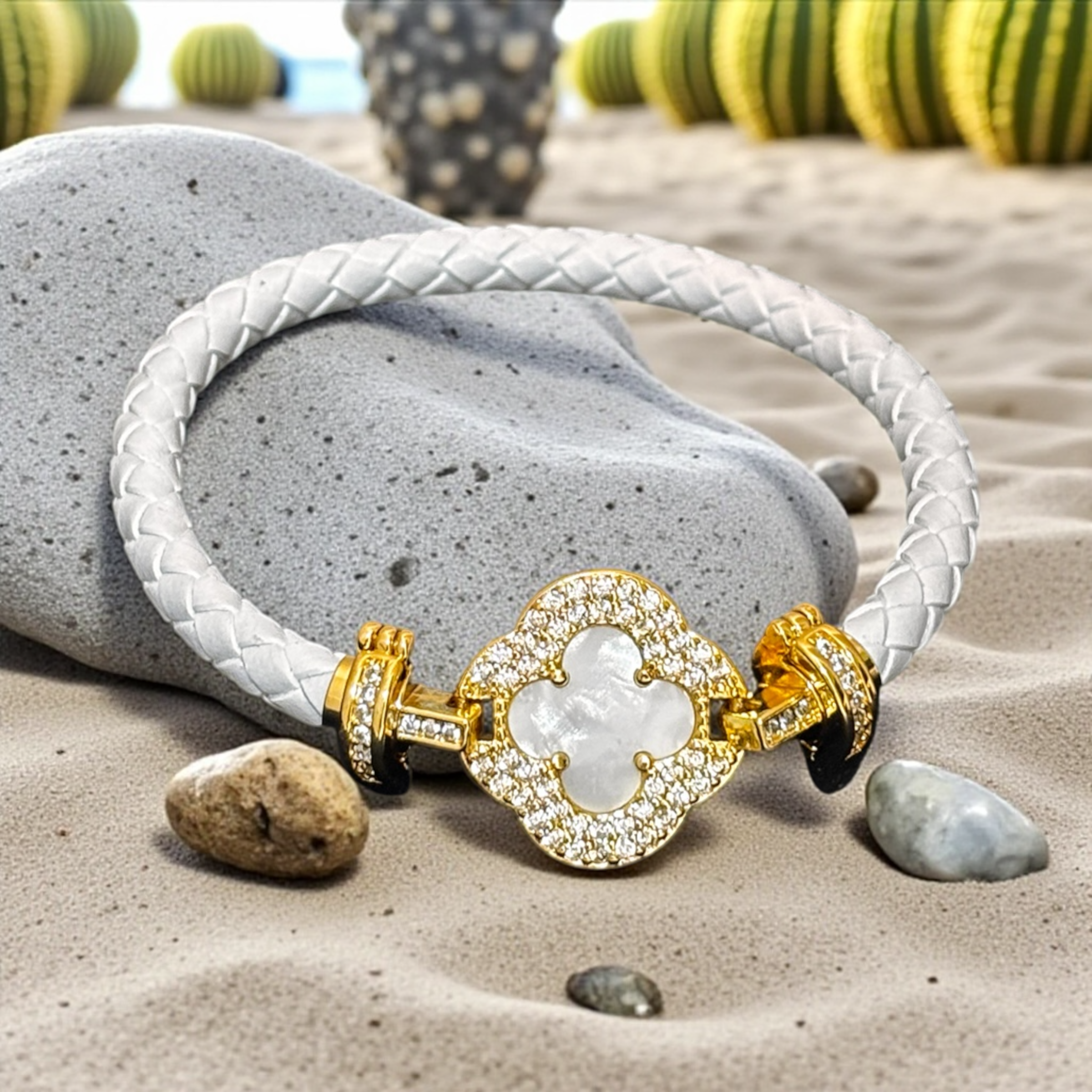 Veloura White - Anti Tarnish Bracelet