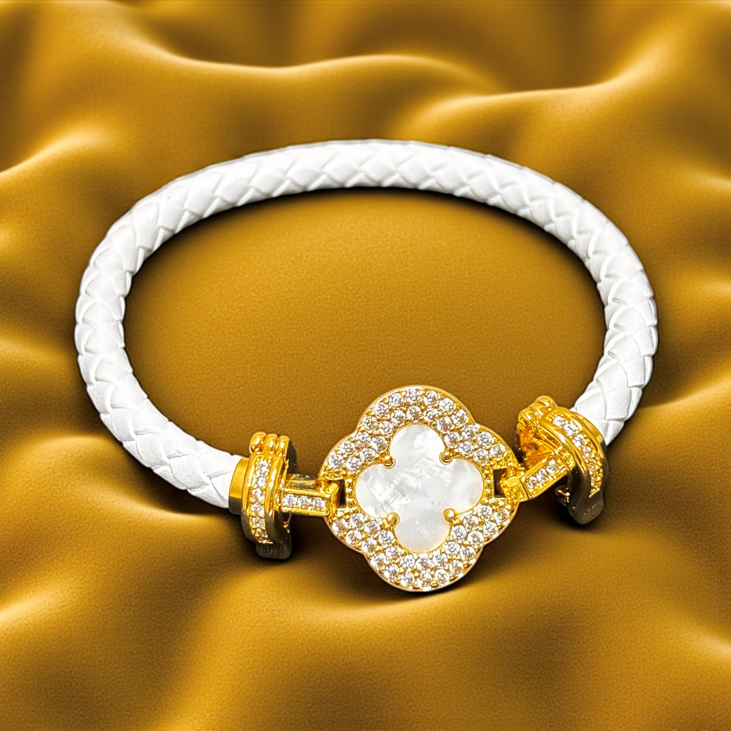 Veloura White - Anti Tarnish Bracelet
