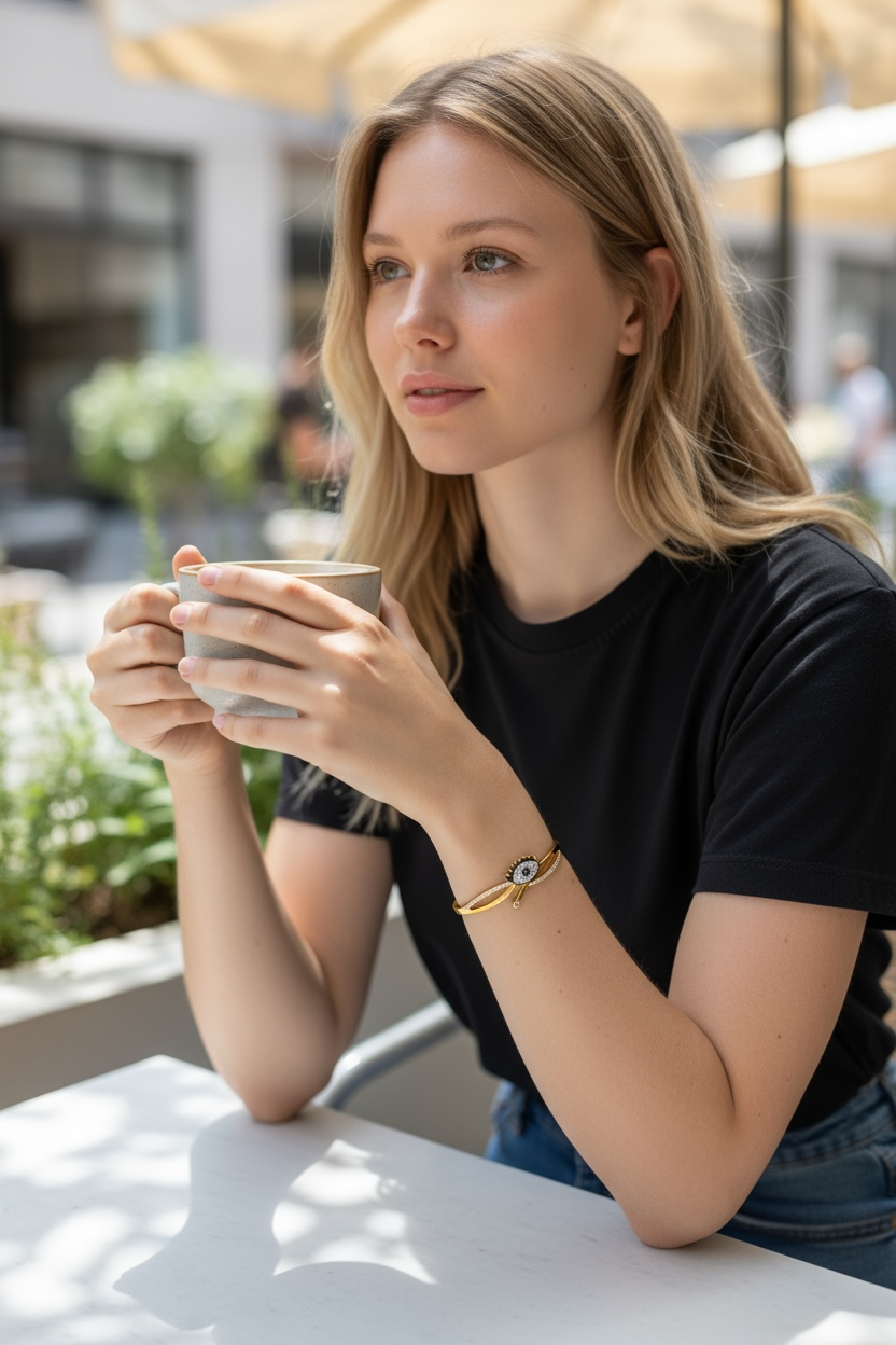 Oculus Charm - Anti Tarnish Bracelet