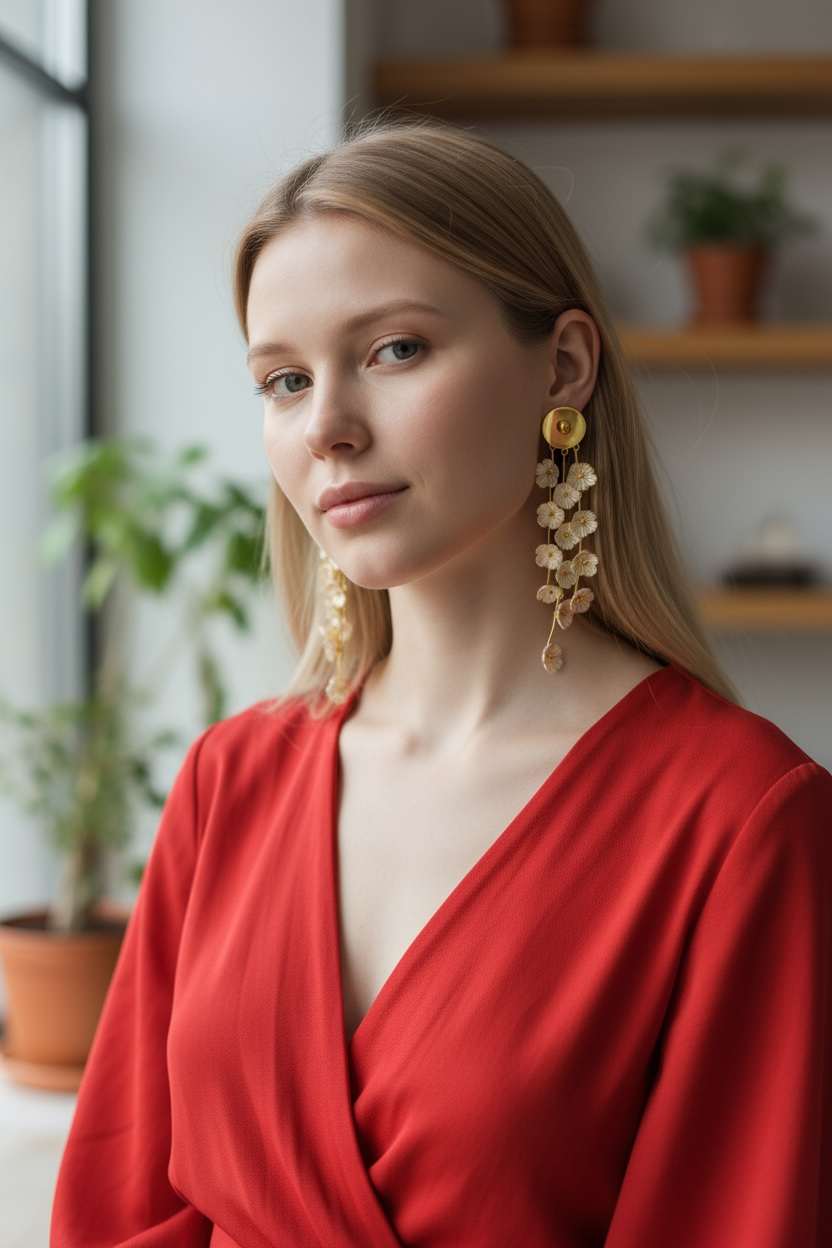 Lustreaura BlushAura -  Anti Tarnish Earring