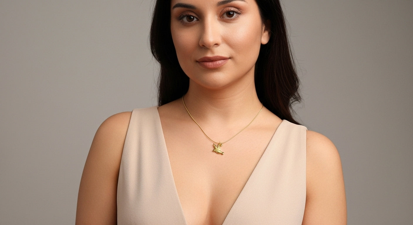 Anti-Tarnish Golden Dove of Peace